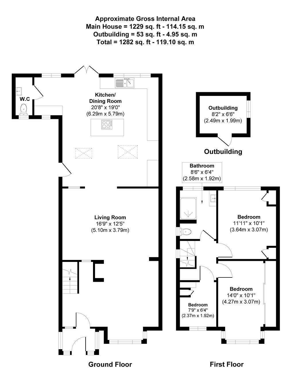 56, Langley Park Road, Iver floorplan