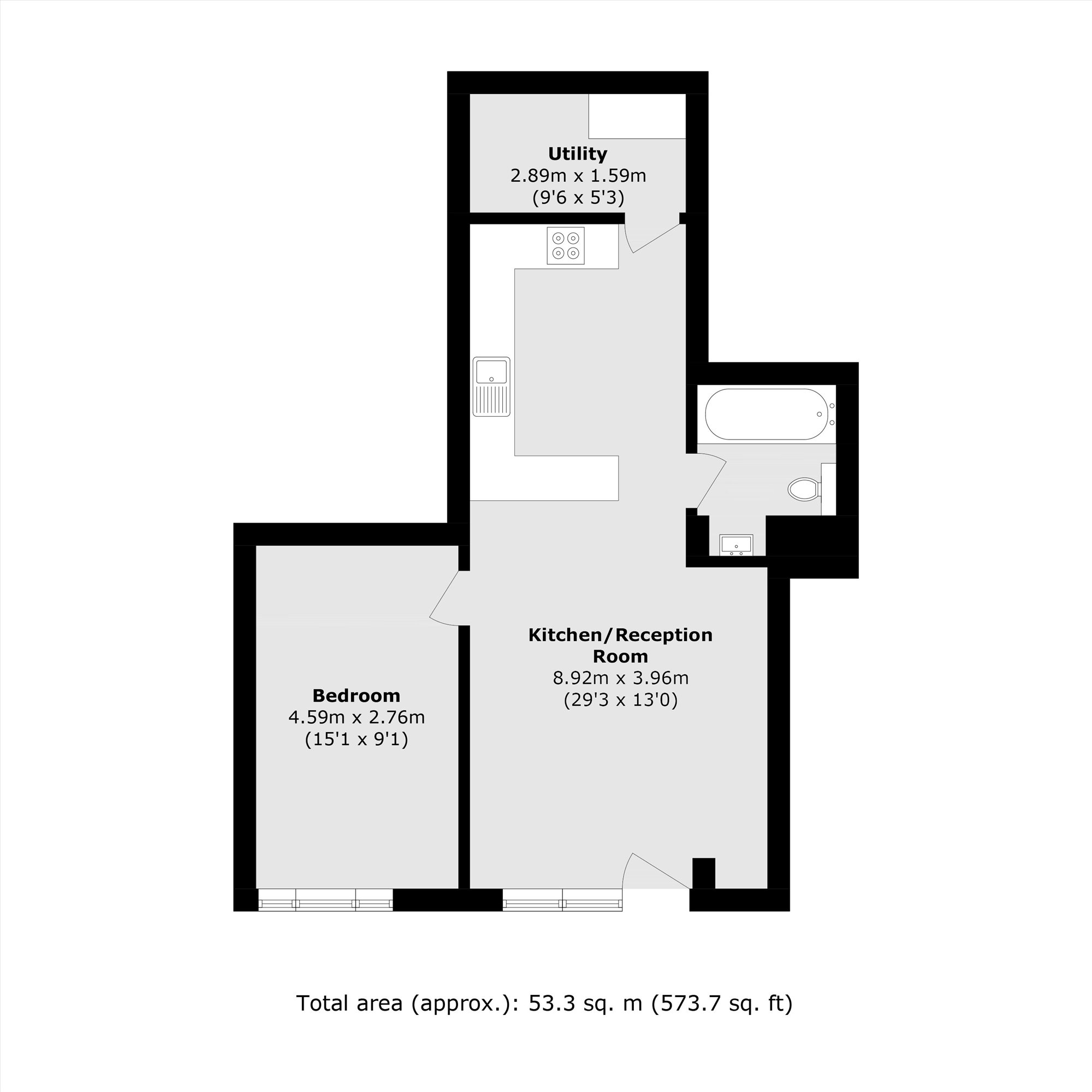 Flat H, Talent Factory Apartments, 8, Barmeston Road, Catford floorplan