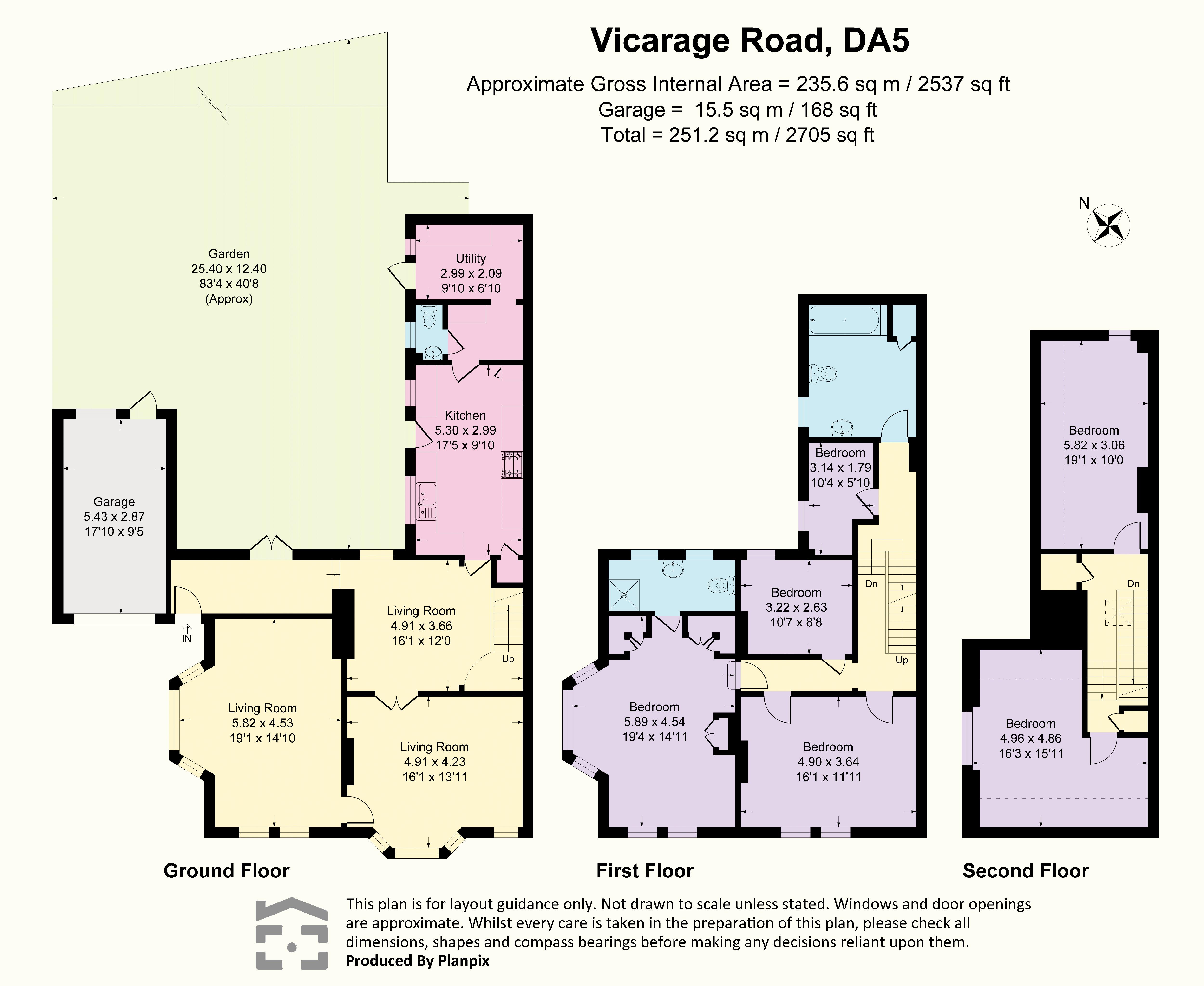 5, Vicarage Road, Bexley floorplan