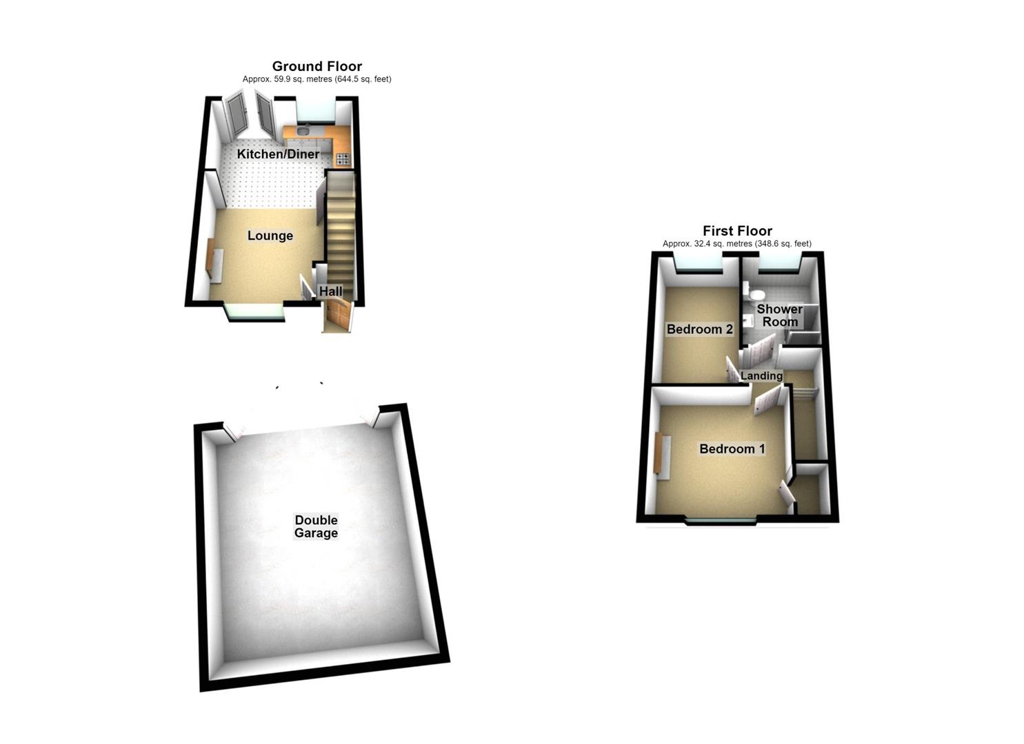 3 Bents Cottages, North Road, Wrexham floorplan