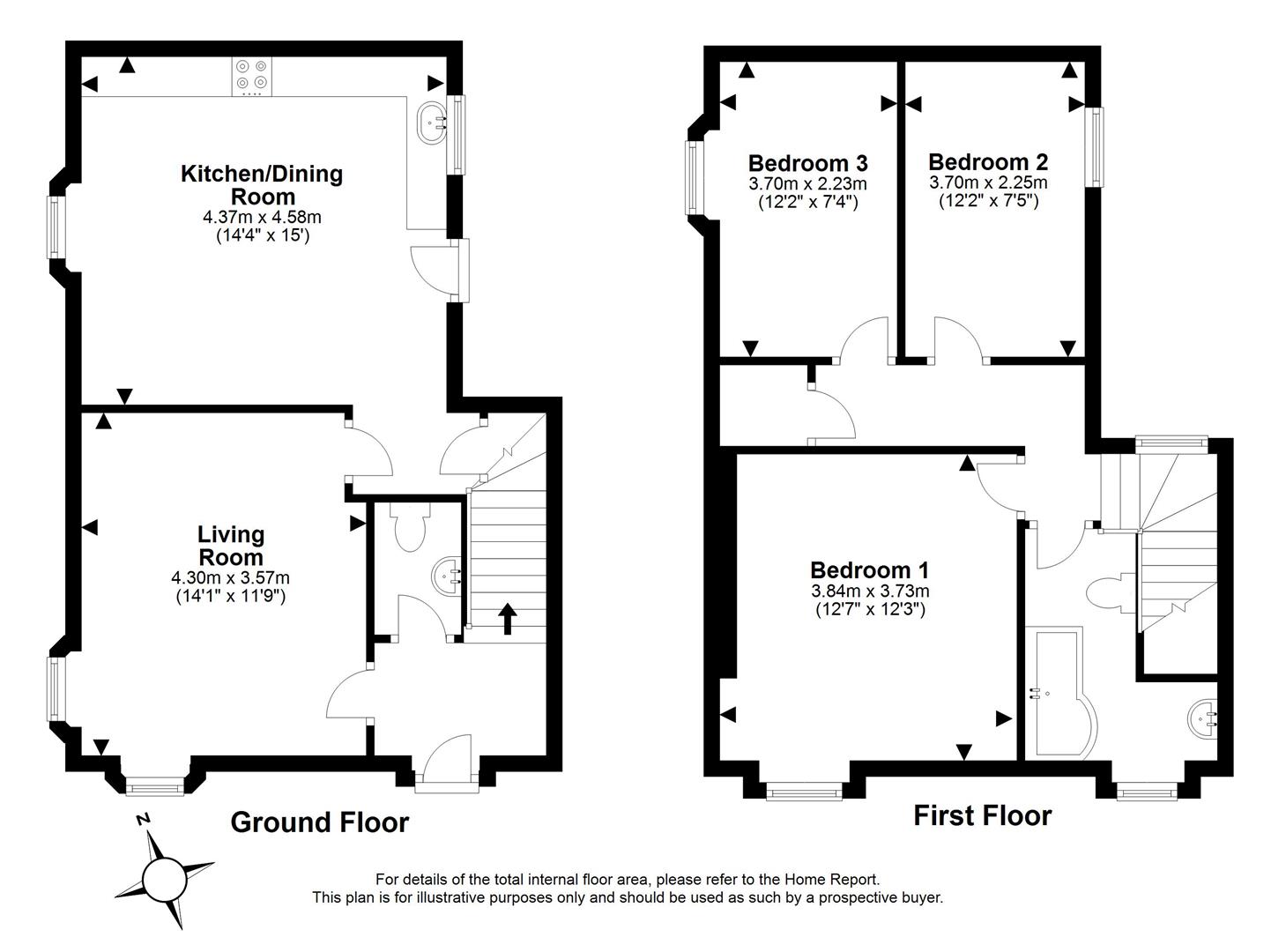 52, Victoria Avenue, Milnathort floorplan