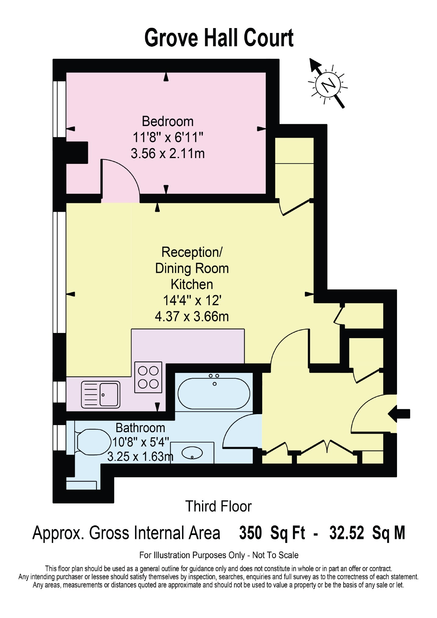 1 Bedrooms Flat to rent in Grove Hall Court, London NW8