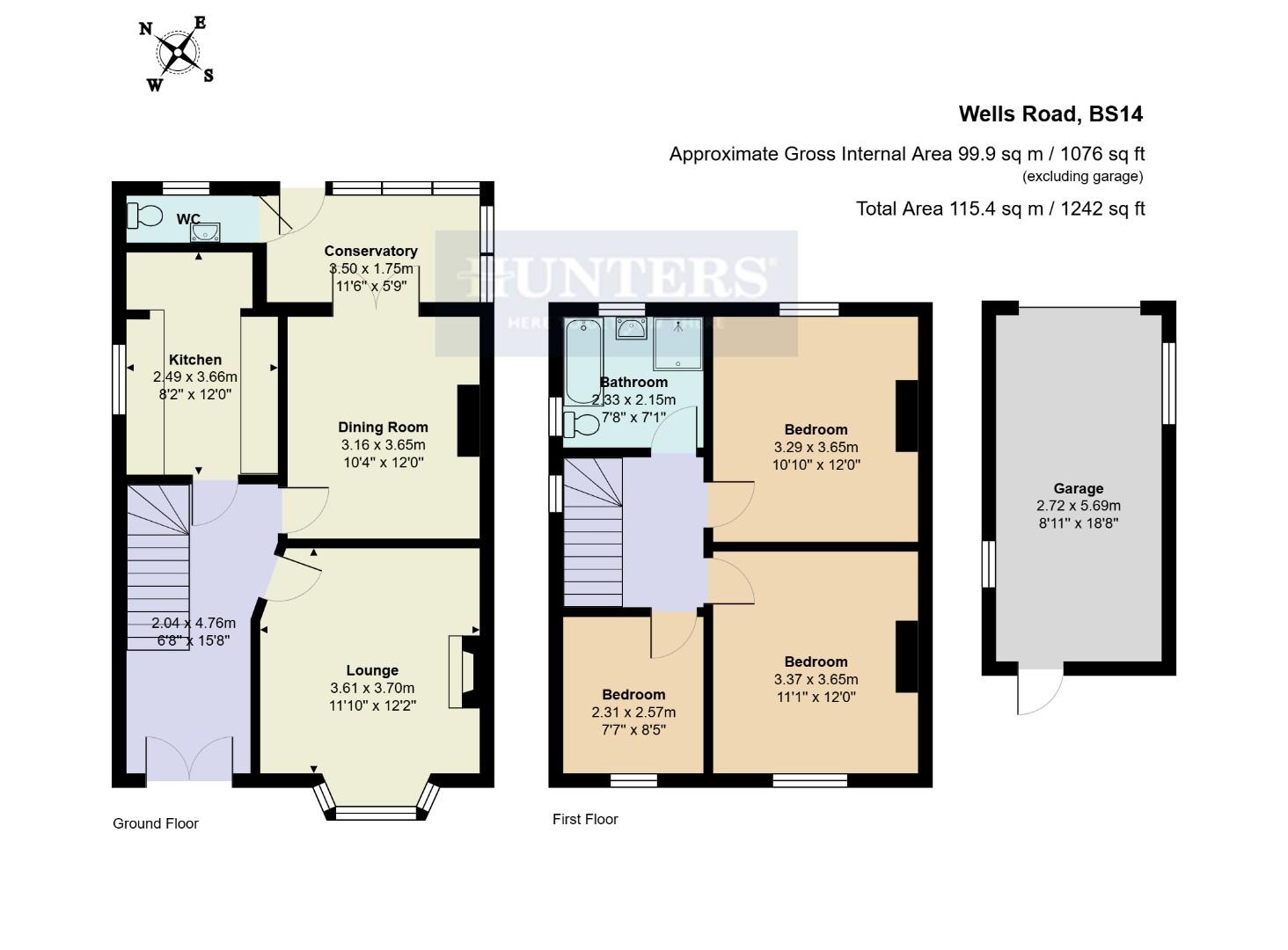 516, Wells Road, Bristol floorplan