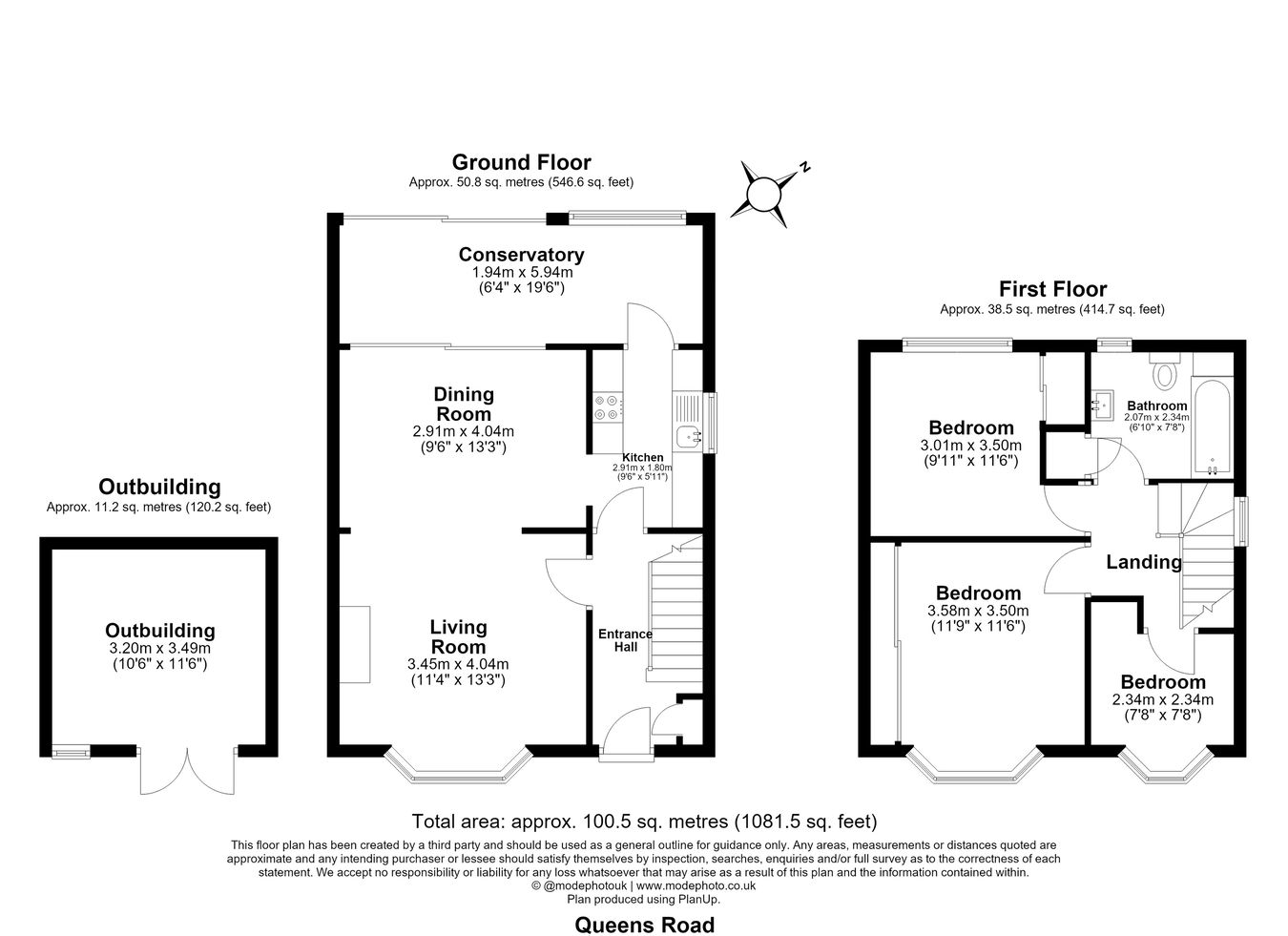 81, Queens Road, Chelmsford floorplan