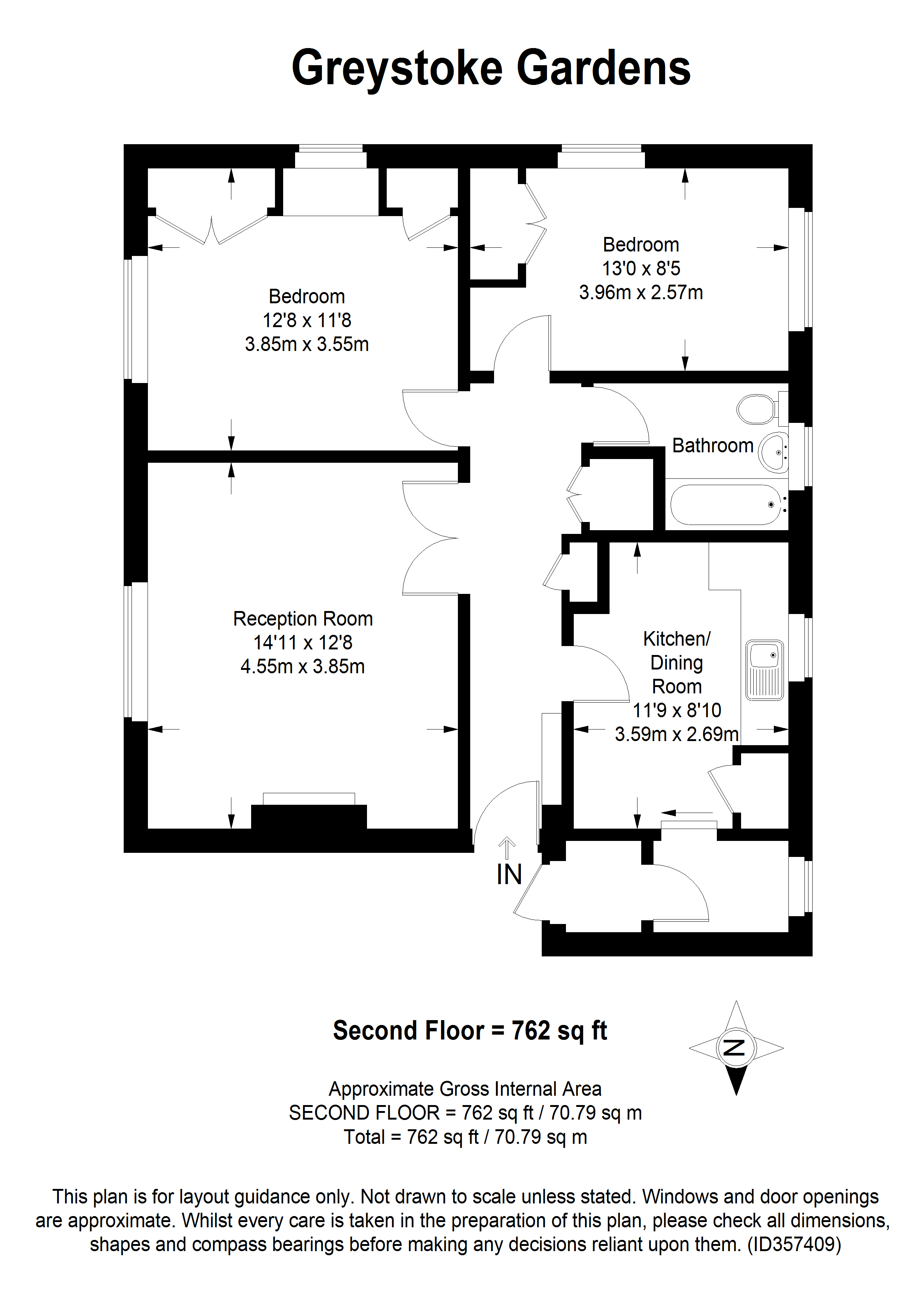 2 Bedrooms Flat for sale in Greystoke Gardens, London W5