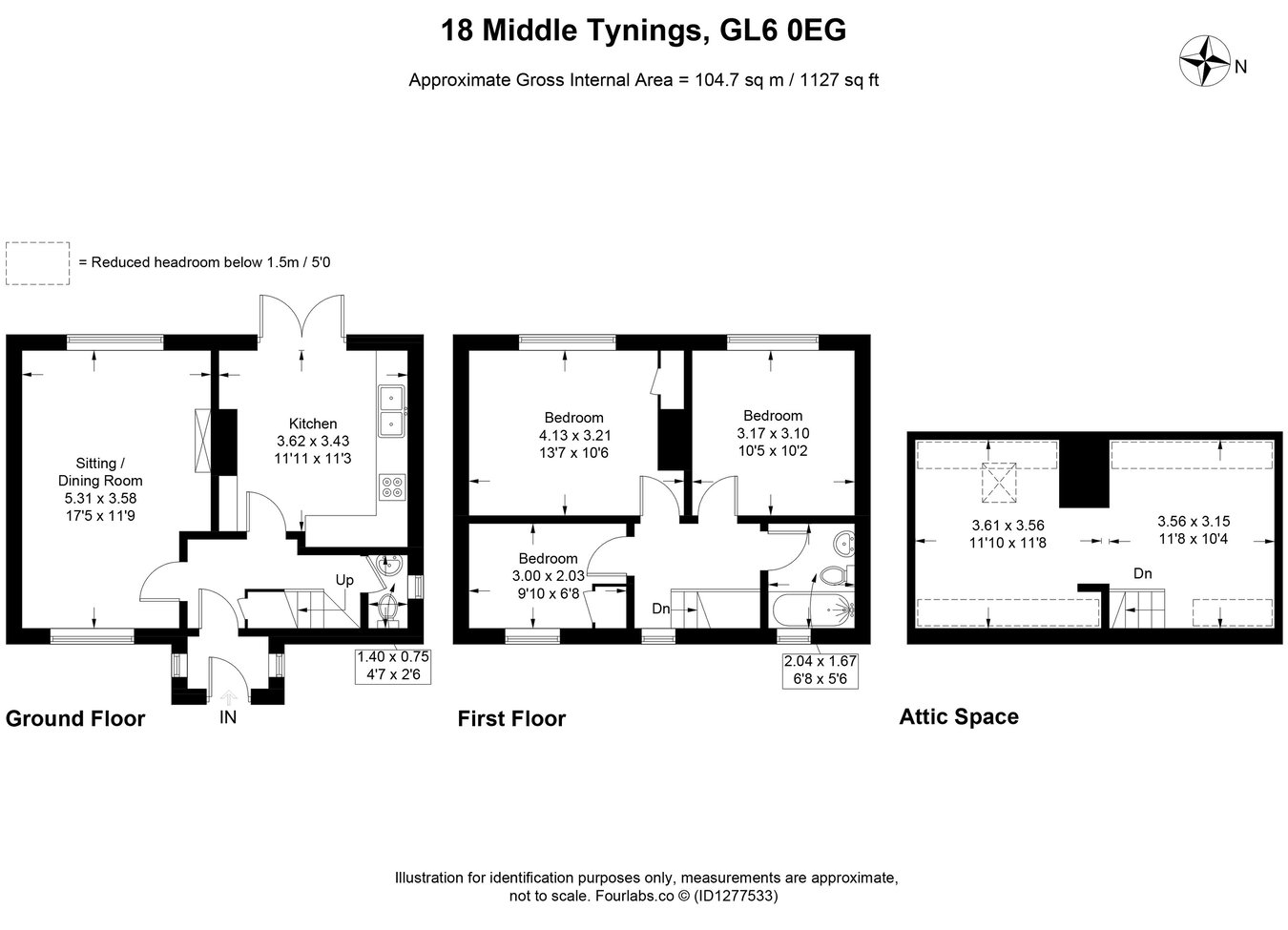 18, Middle Tynings, Nailsworth floorplan