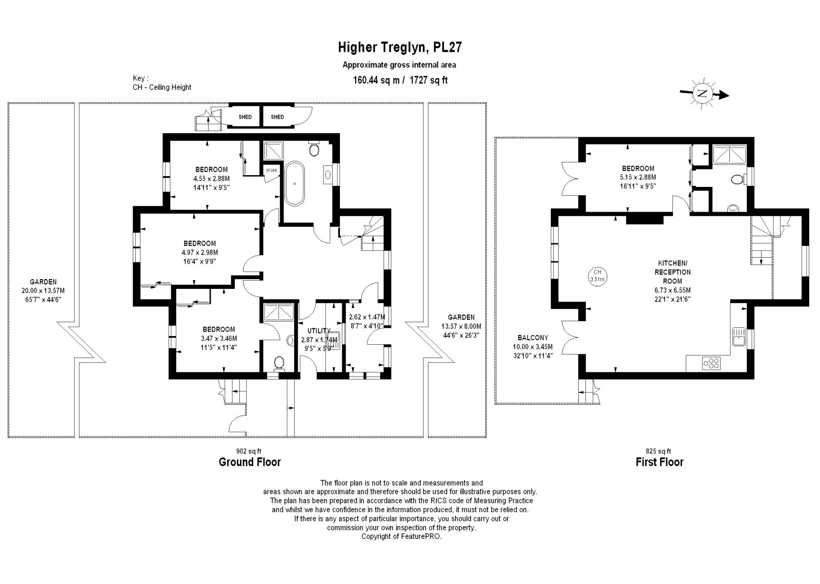 High View, 2 Higher Treglyn, St Minver floorplan