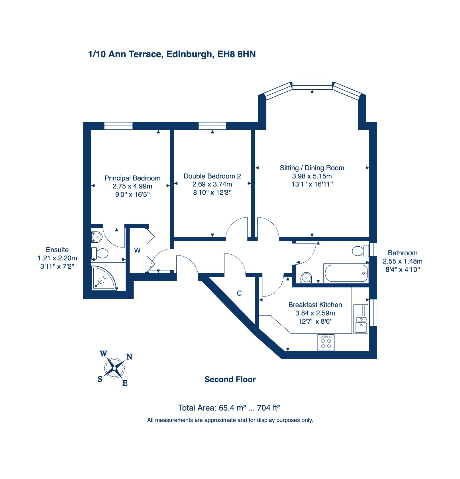 1/10, Ann Terrace, Edinburgh floorplan