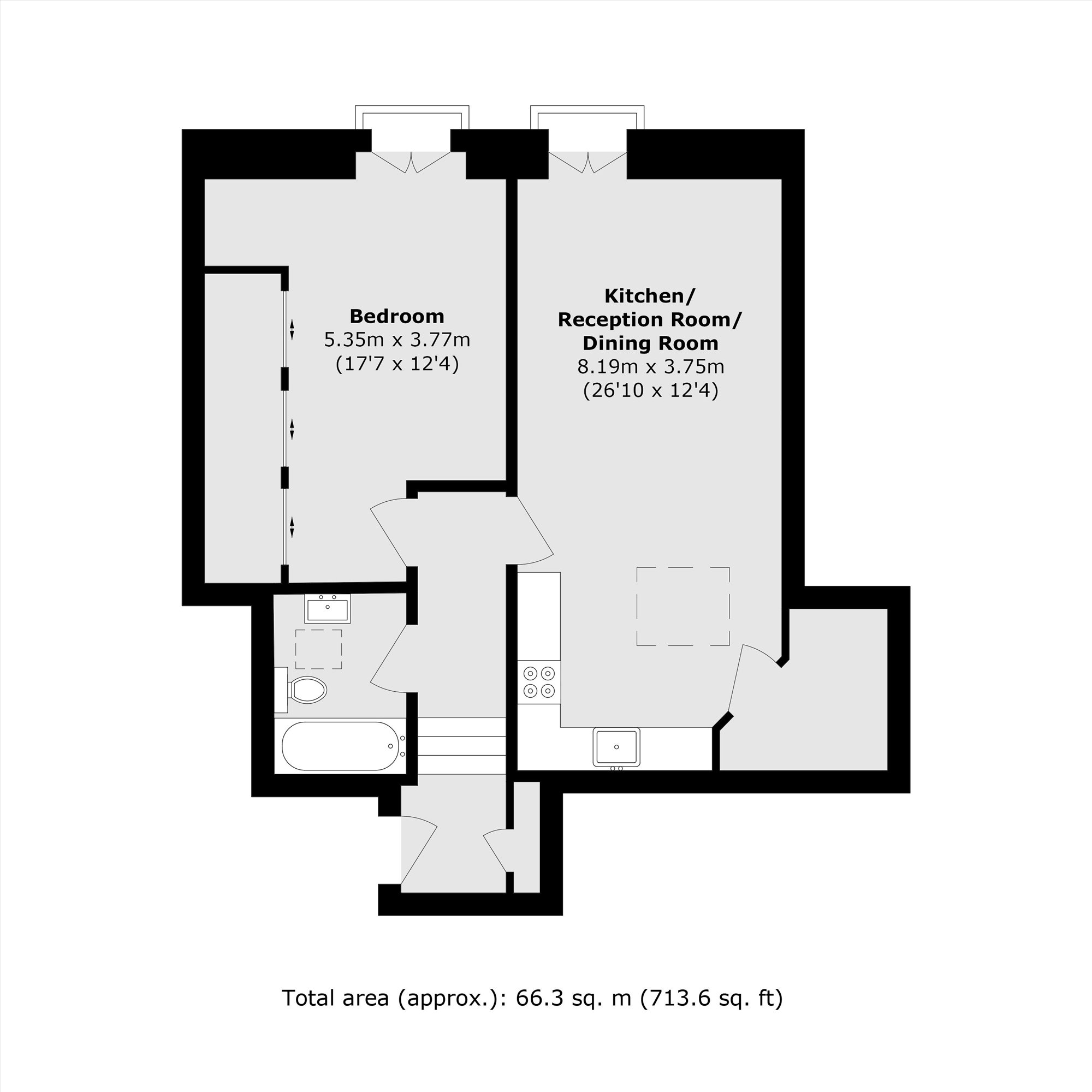Flat 12, Hadleigh House, 51-53, The Avenue, Surbiton floorplan
