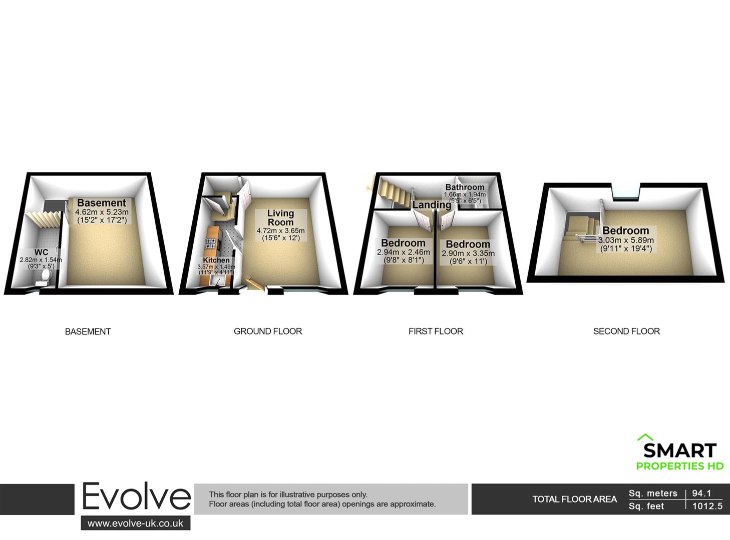 23, Springdale Street, Huddersfield floorplan