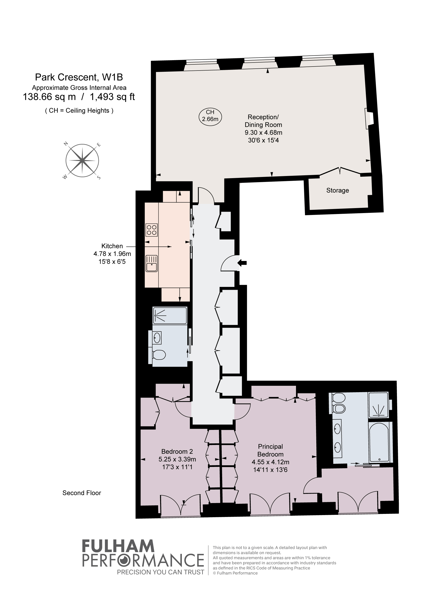 Apartment 22, 27, Regent's Crescent, London floorplan