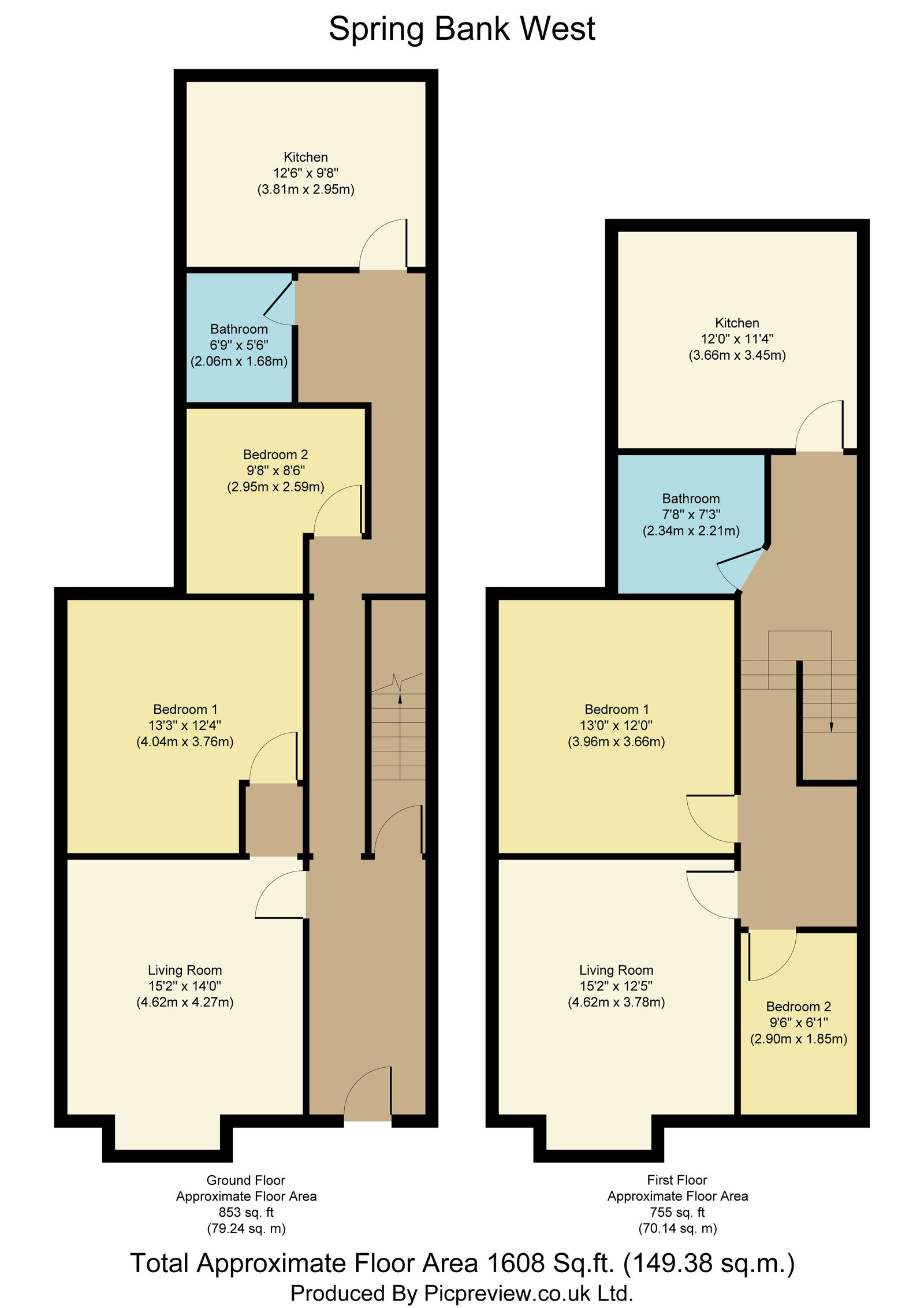 307, Spring Bank West, Hull floorplan