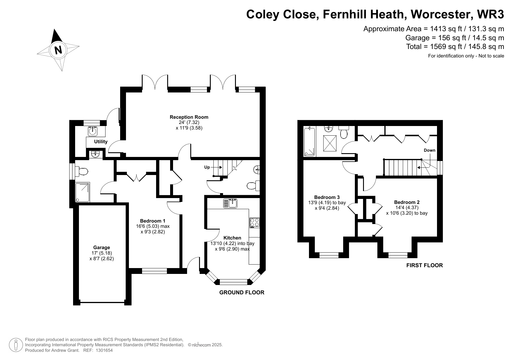 2, Coley Close, Worcester floorplan
