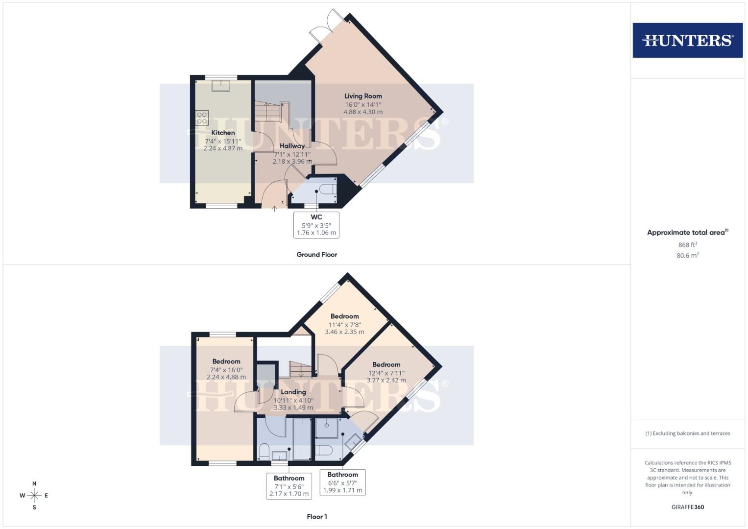 86, Sunrise Drive, Filey floorplan
