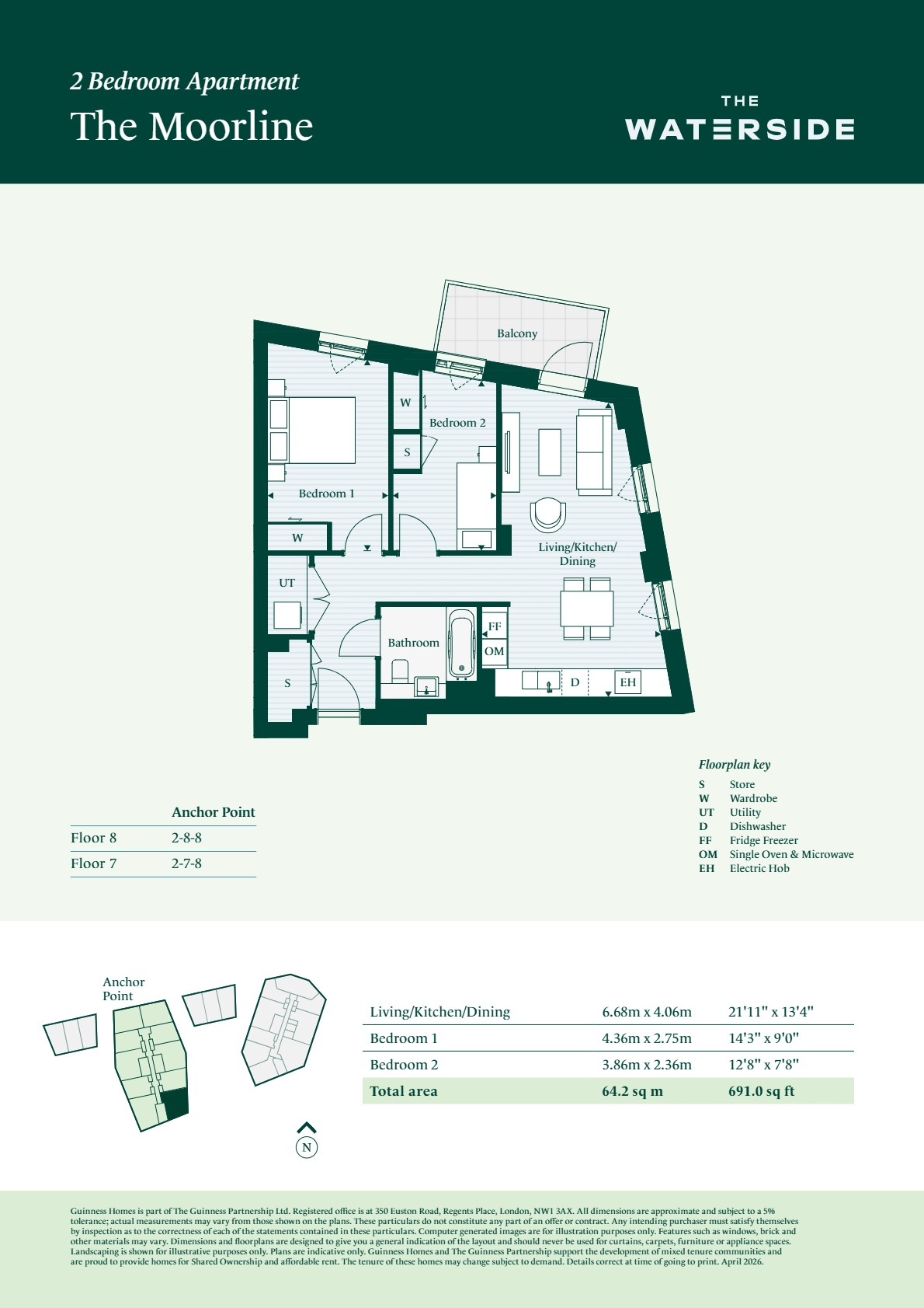 The Waterside, Bromley-by-Bow, E3, The Waterside, Bromley-by-Bow, E3, London floorplan