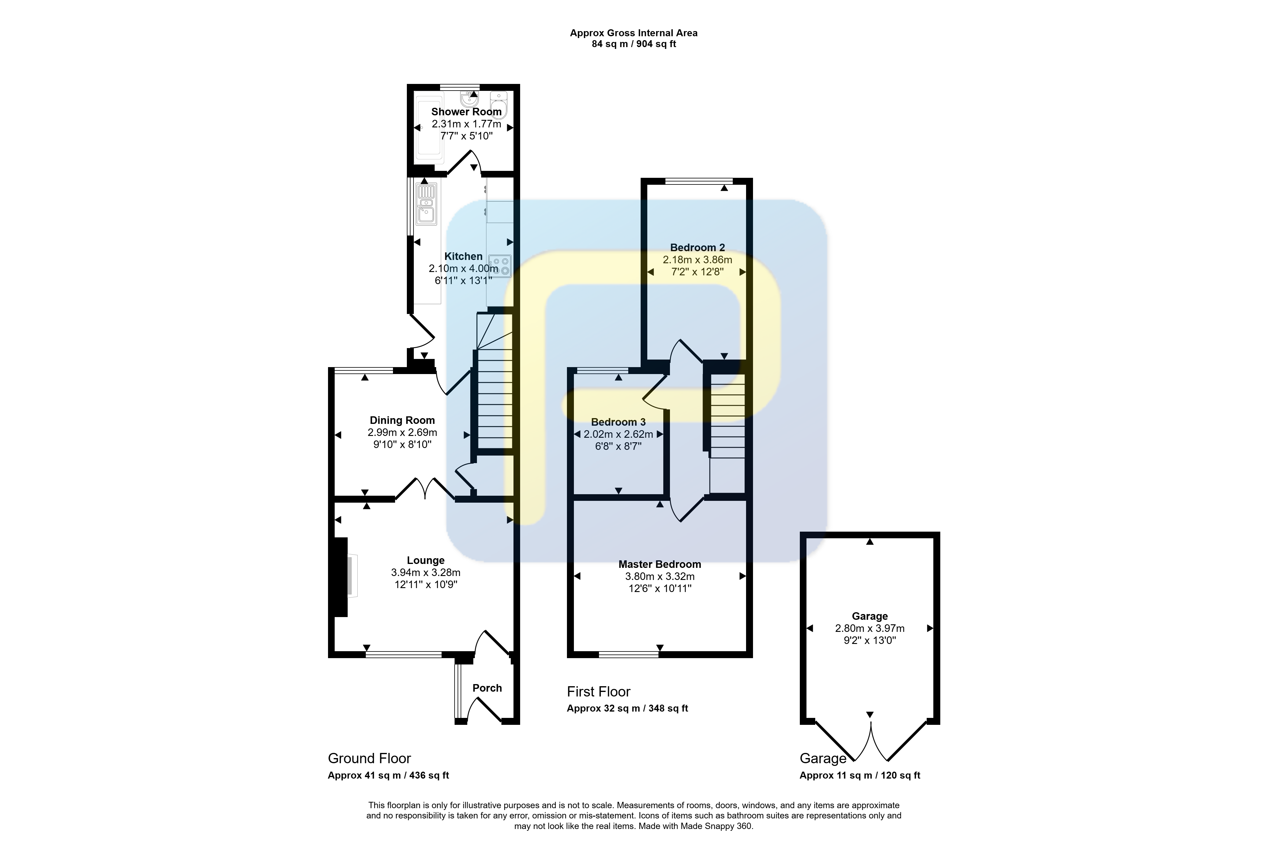 3, East View, North Broomhill floorplan