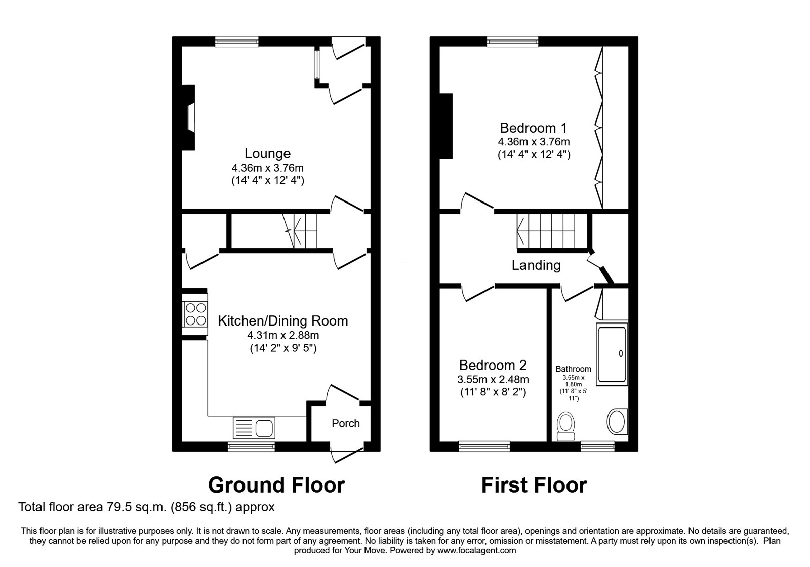 391, Shaw Road, Royton floorplan