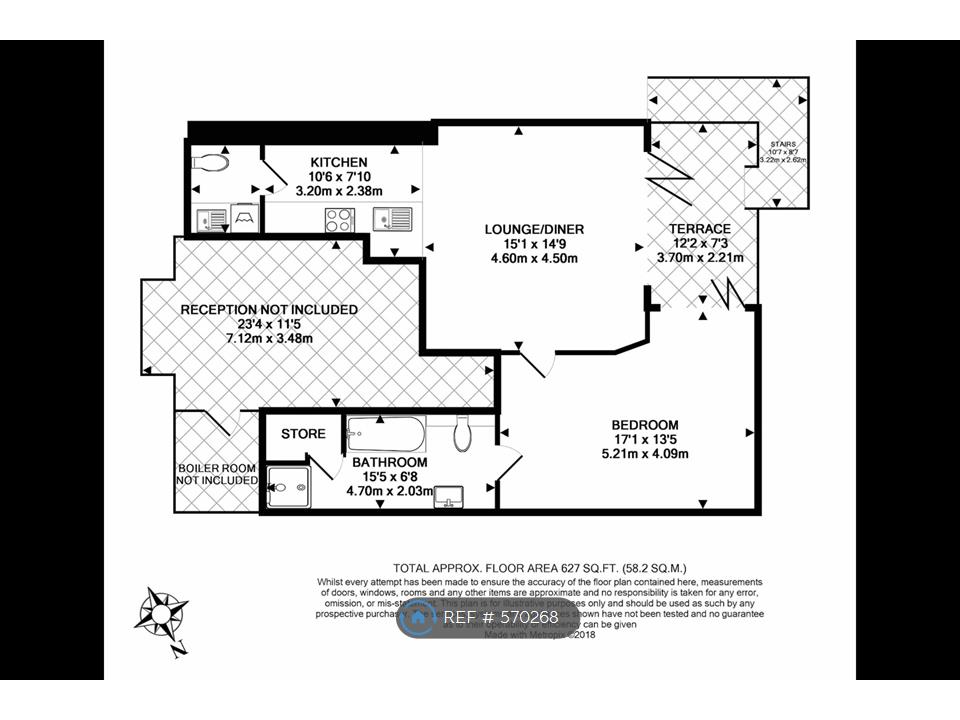 1 Bedrooms Flat to rent in Barnes, Barnes SW13