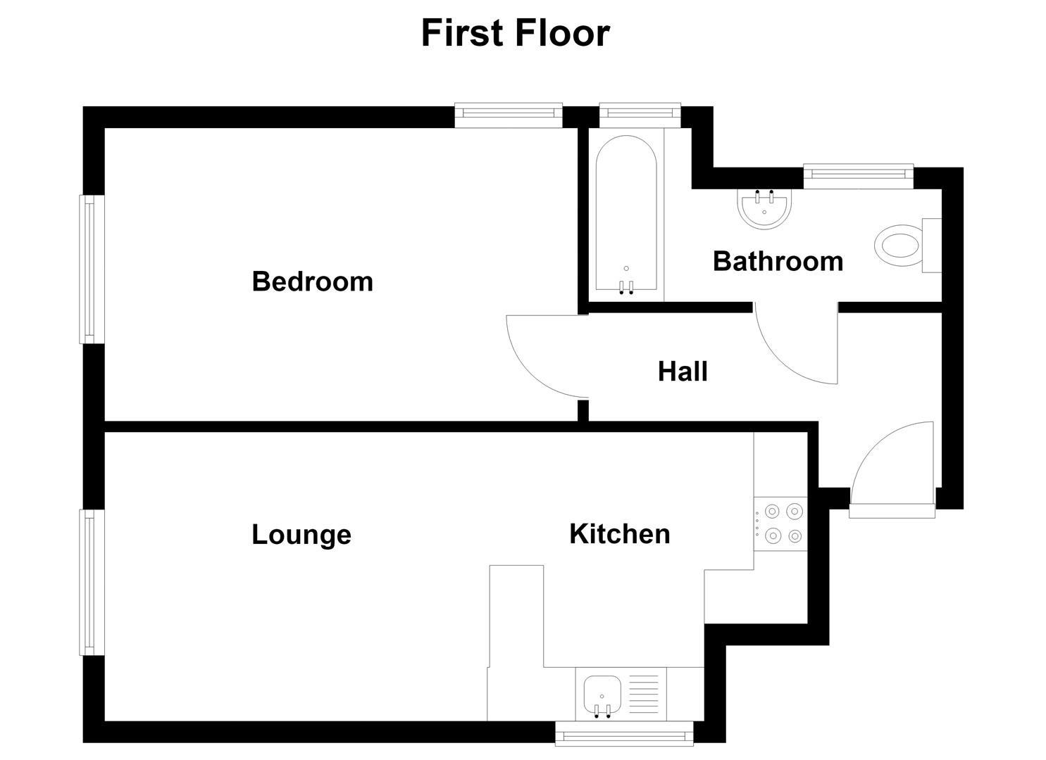 Flat 4 Culham Lodge, 31, Landguard Manor Road, Shanklin floorplan
