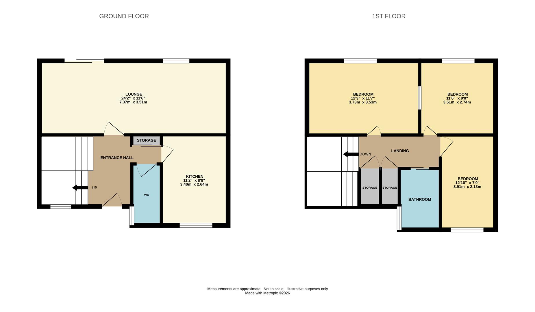 46, Budworth Walk, Wilmslow floorplan