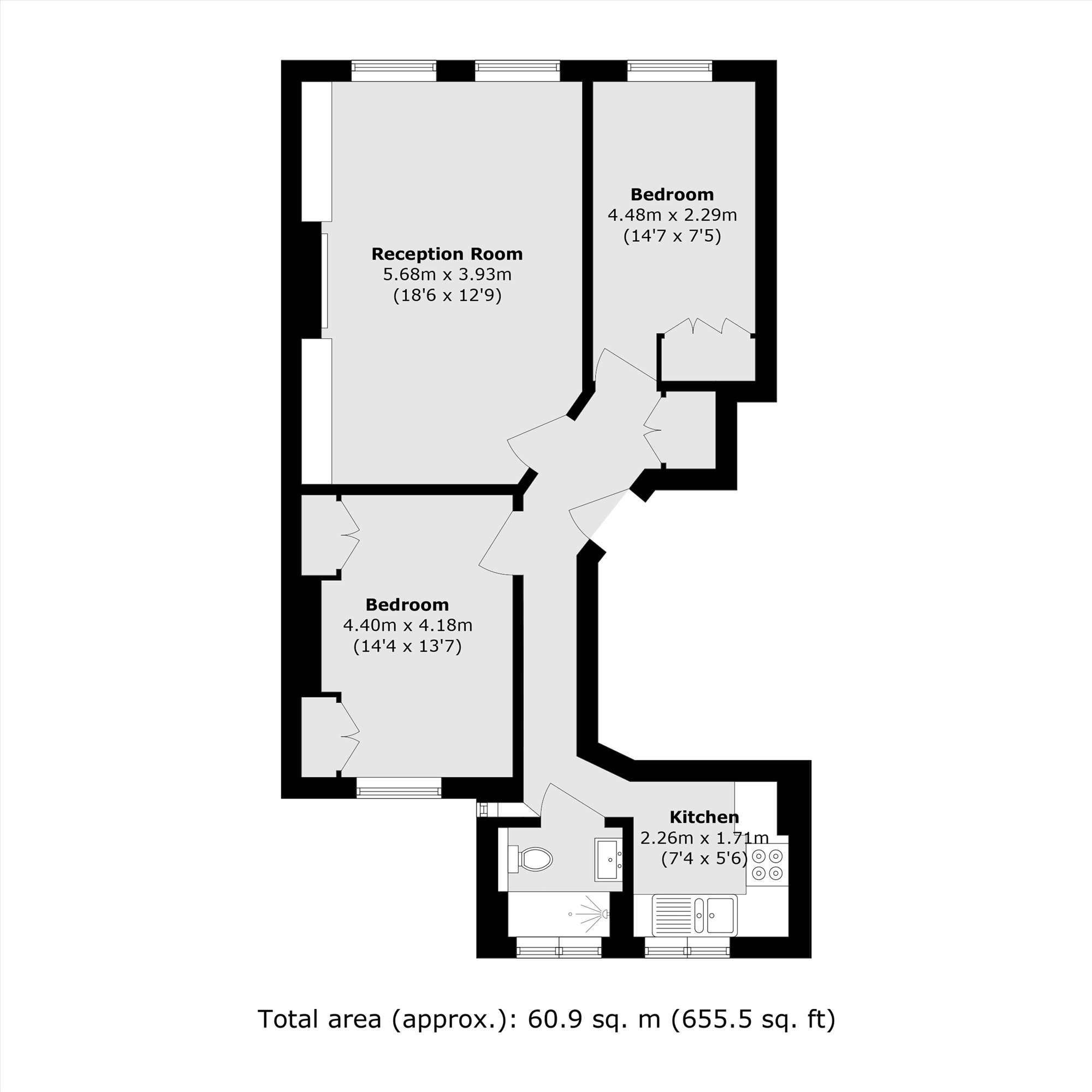 Beaufort Gardens, London floorplan