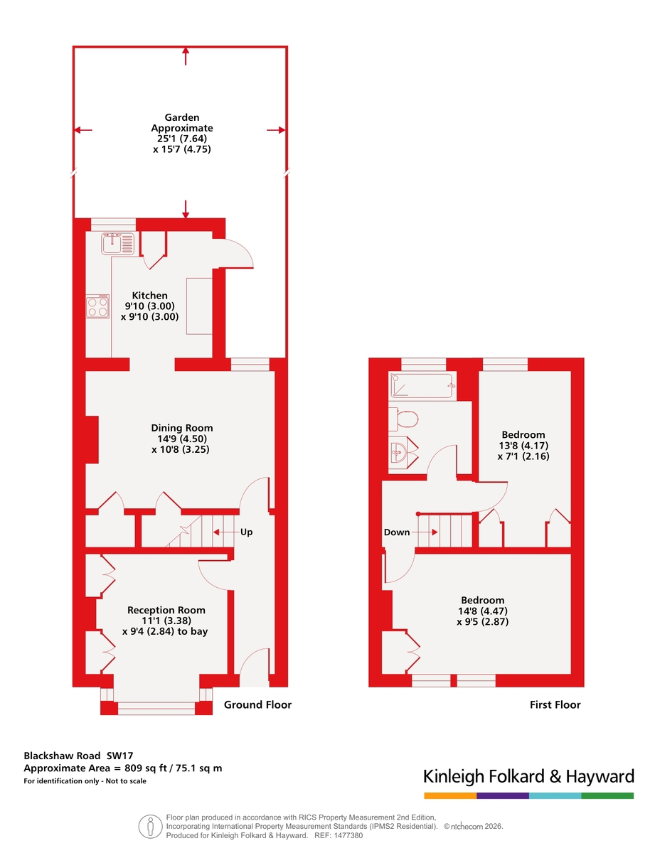 82, Blackshaw Road, London floorplan
