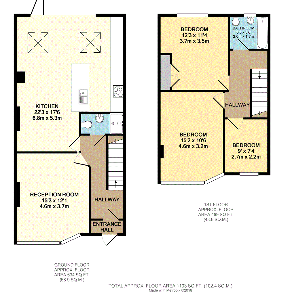 3 Bedrooms Terraced house for sale in Swiss Drive, Ashton Vale, Bristol BS3