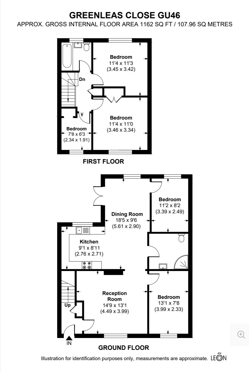 14, Greenleas Close, Hampshire floorplan