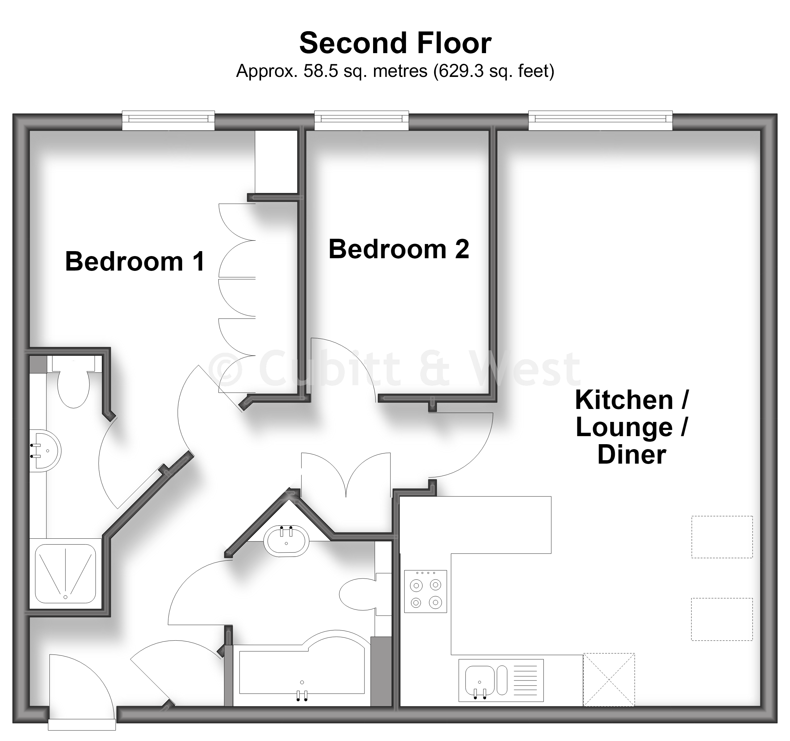 Pegasus Court, Rose Hill, Sutton floorplan