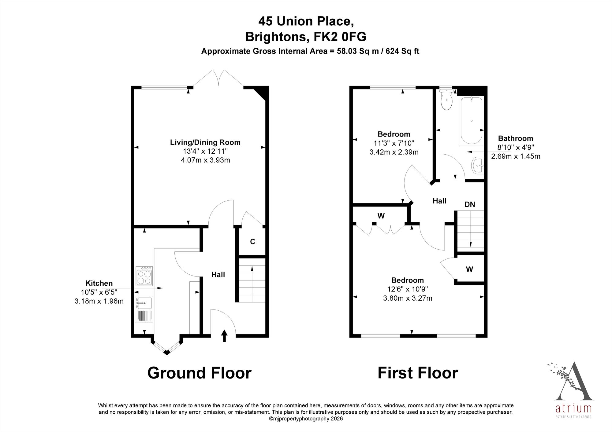 45 Union Place, Falkirk floorplan