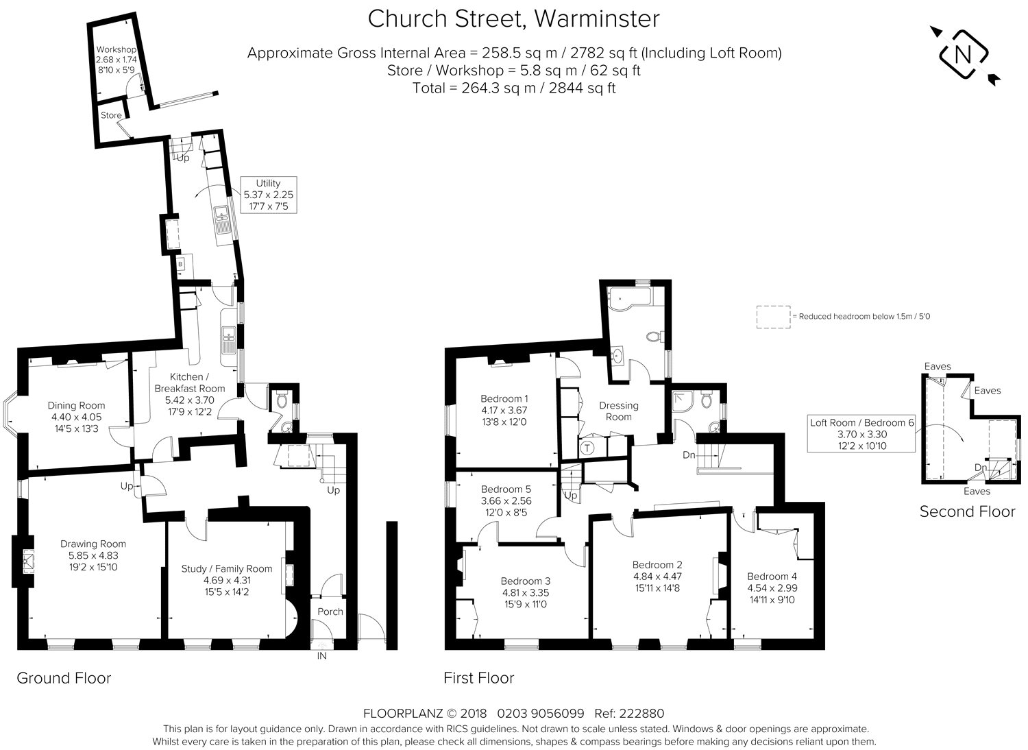 5 Bedrooms Semi-detached house for sale in Church Street, Warminster, Wiltshire BA12