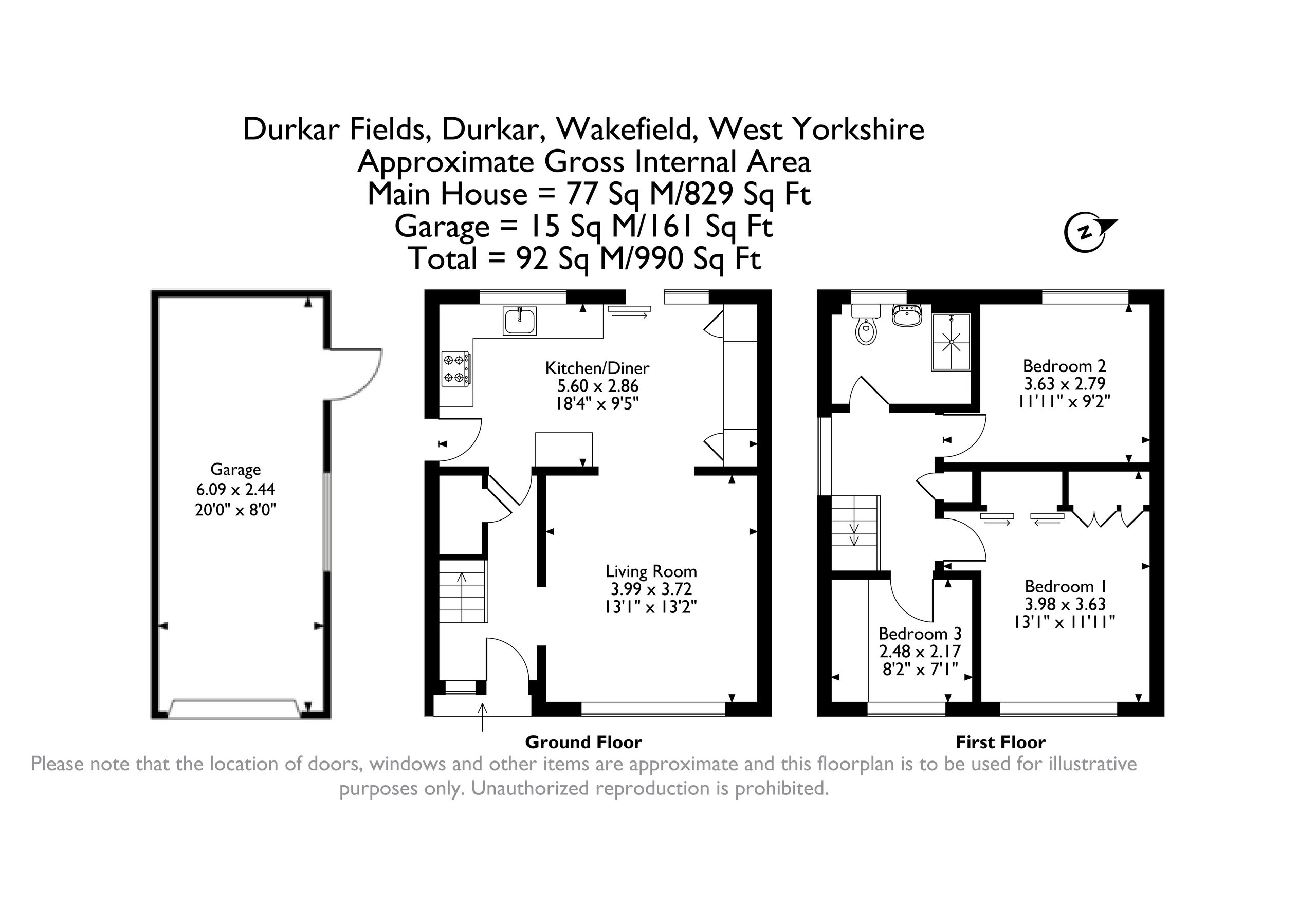 26 Durkar Fields, Wakefield floorplan