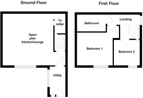 2 Bedrooms End terrace house for sale in Sunny Bank Road, Mirfield, West Yorkshire WF14