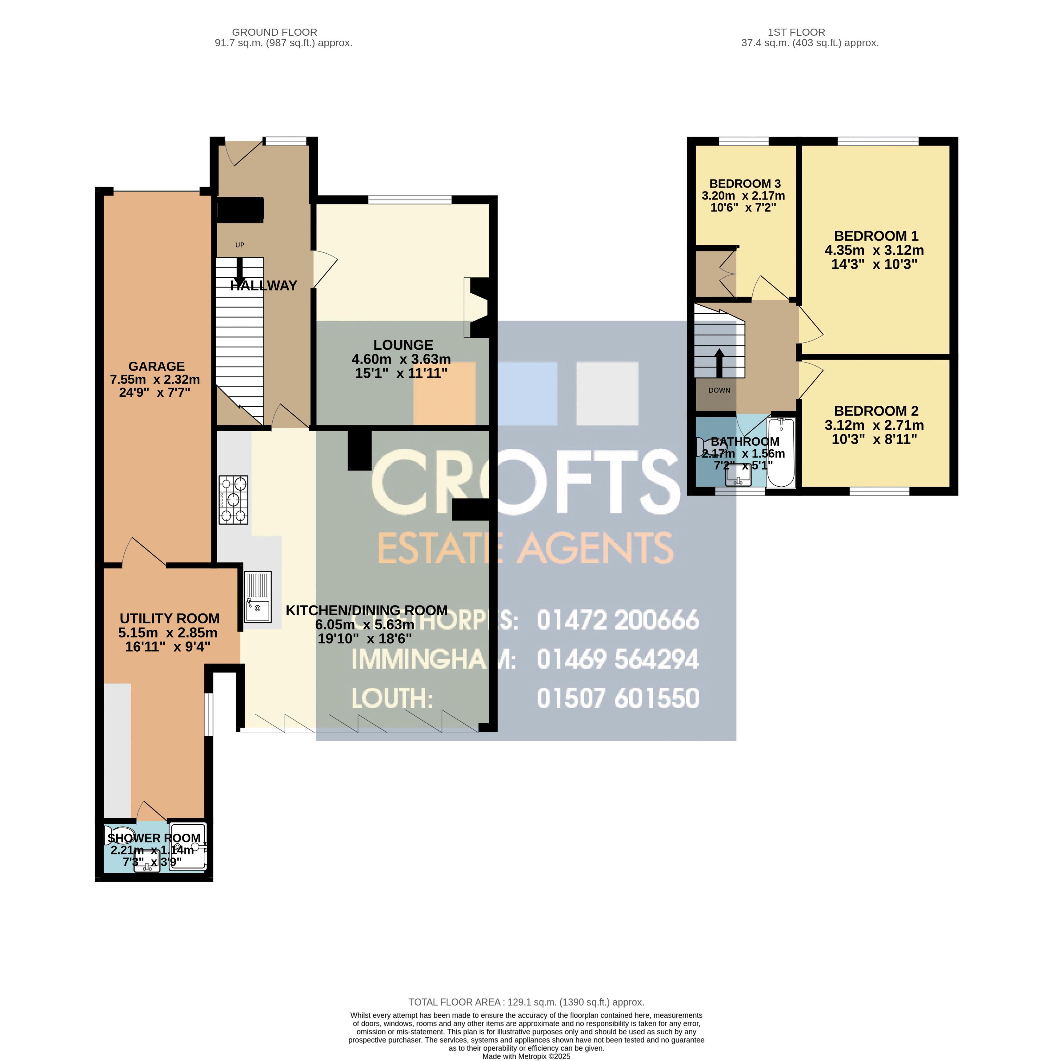 Freefall, 5, Carlton Road, Manby floorplan