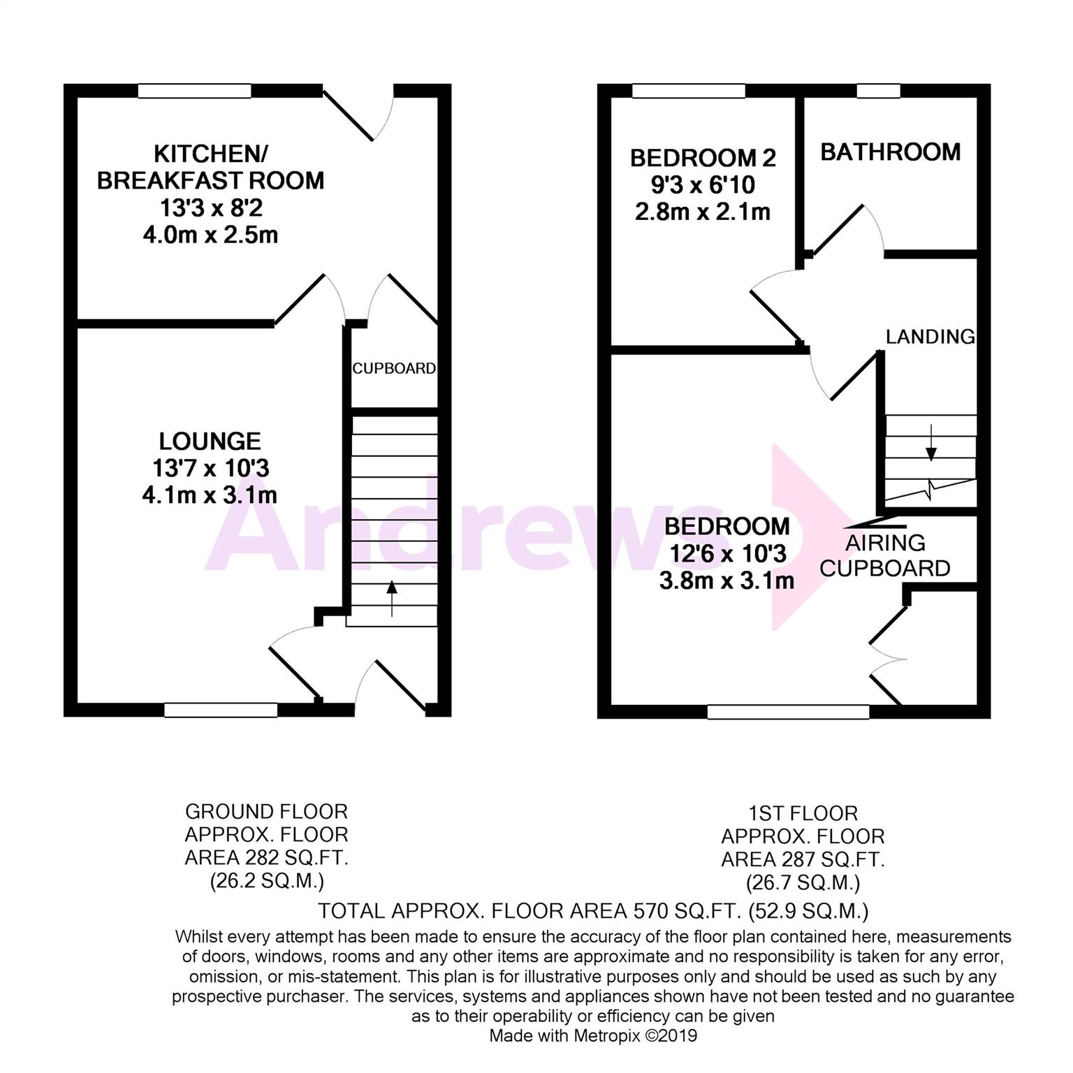 2 Bedrooms Semi-detached house to rent in Langley Road, Abingdon, Oxfordshire OX14