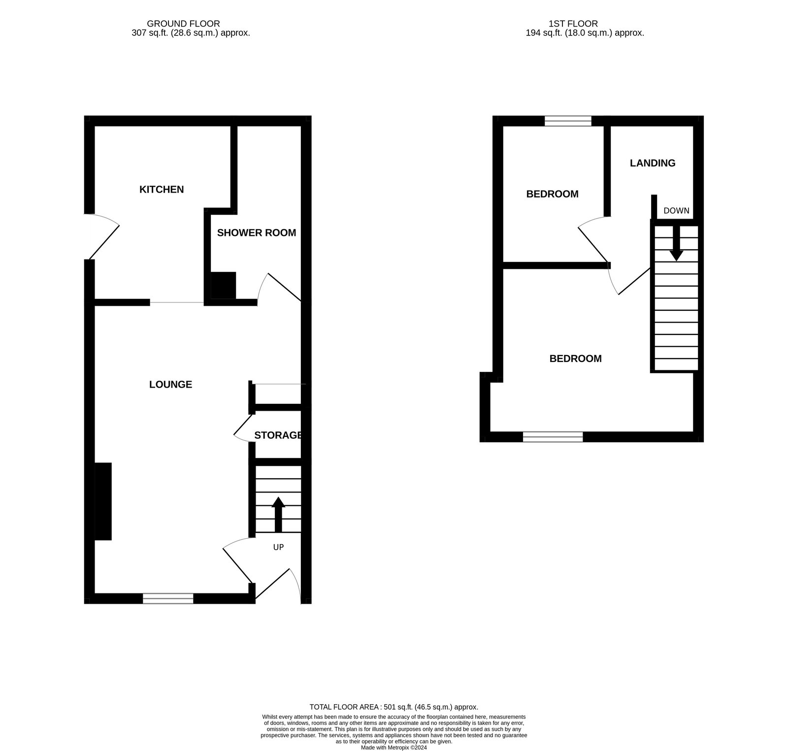 11, Watkin Street, Conwy floorplan