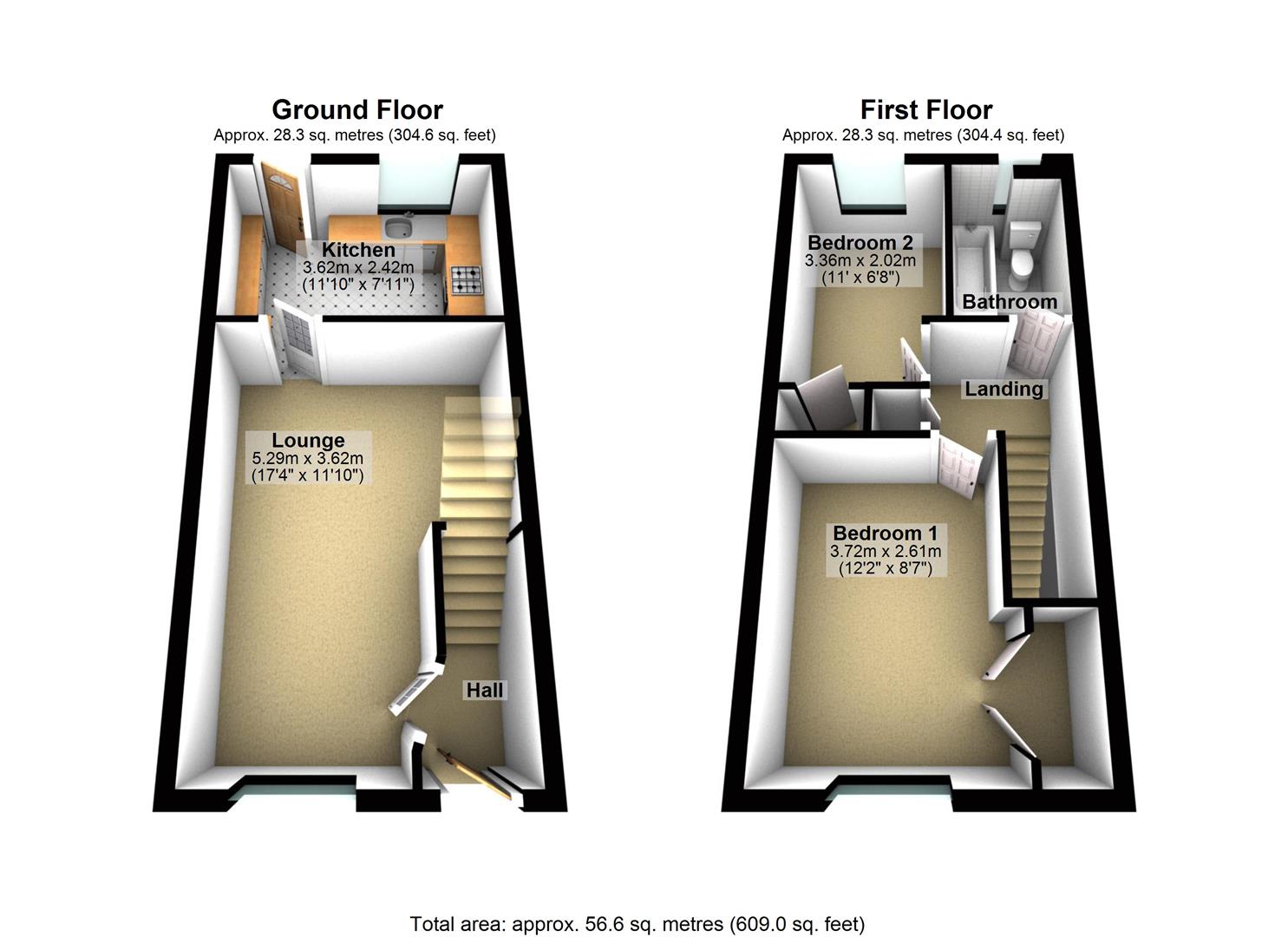 2 Bedrooms Semi-detached house for sale in Meadow Brown Road, Nottingham NG7