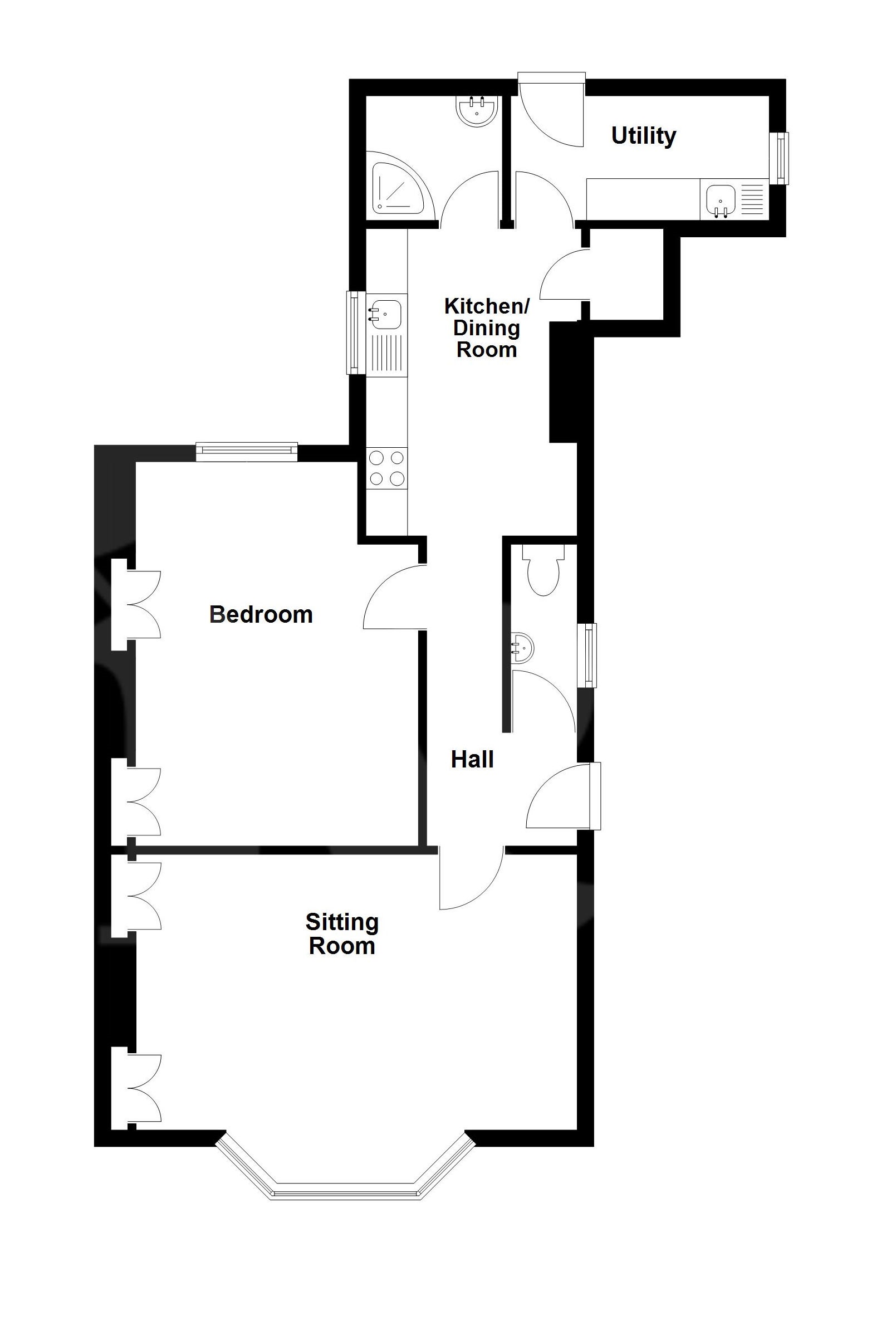 Flat 1 51, Church Road, Exeter floorplan