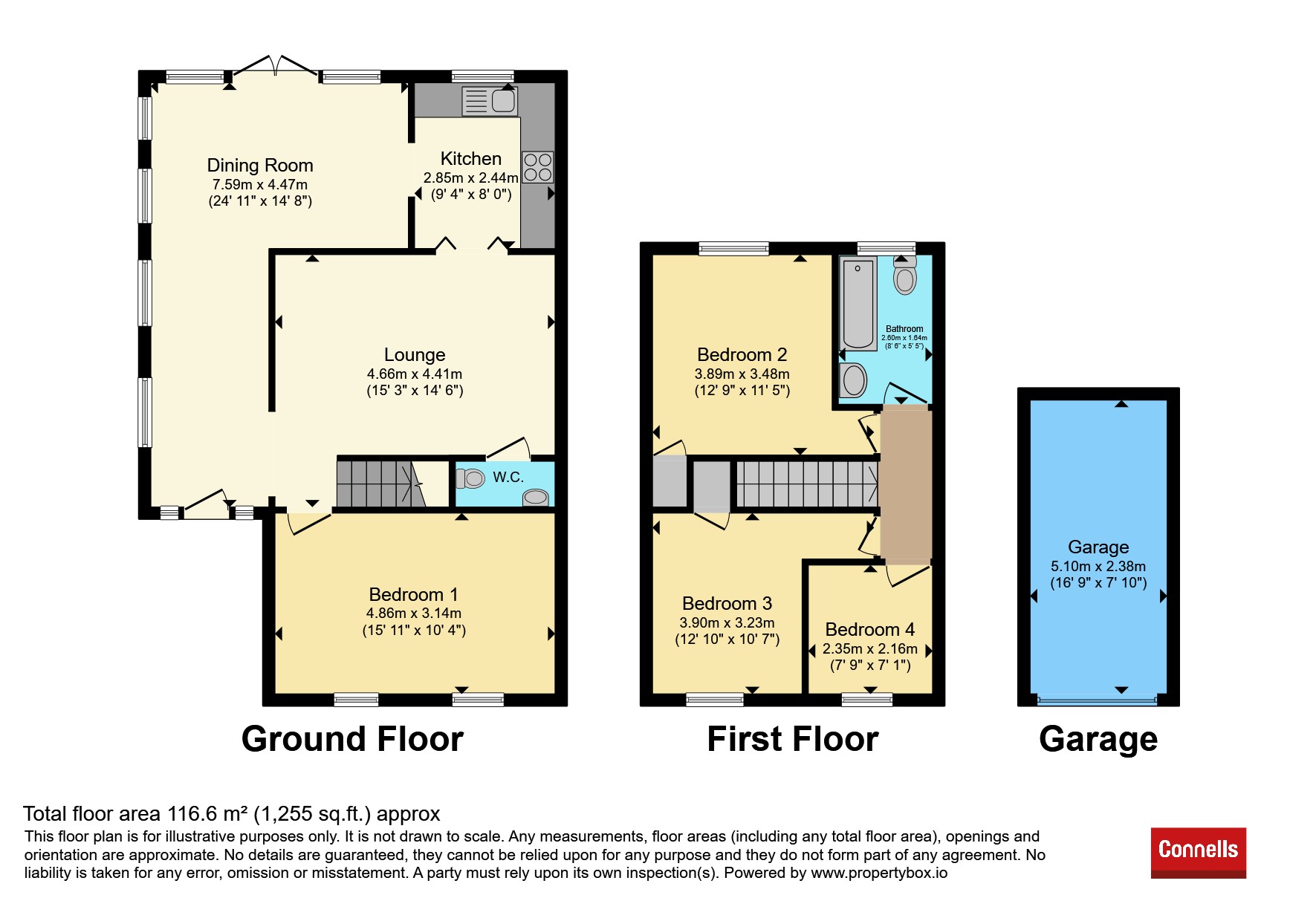 21, Brunswick Close, BIGGLESWADE floorplan