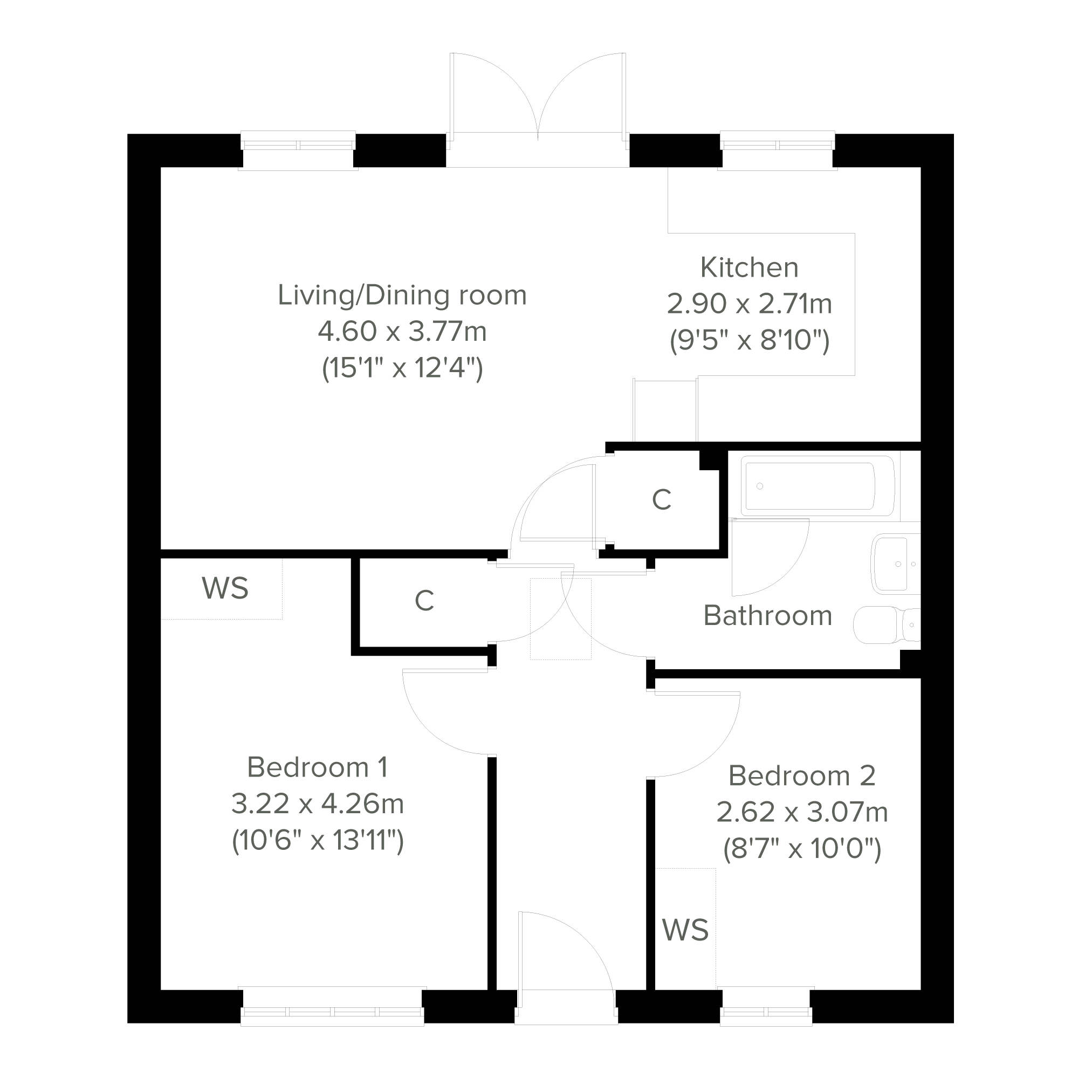 95, High West Road, Crook floorplan