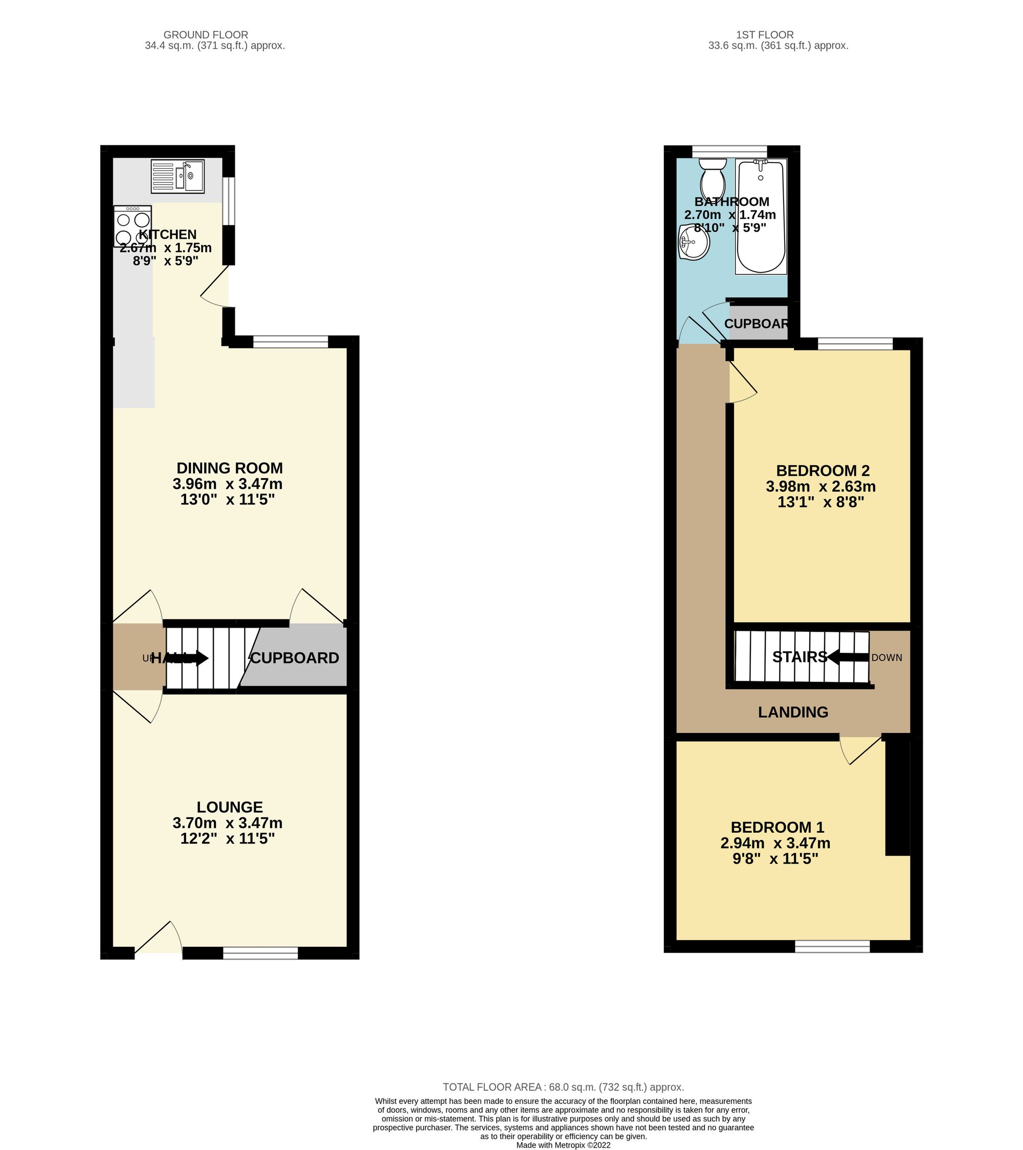 66 John Street, Chesterfield floorplan