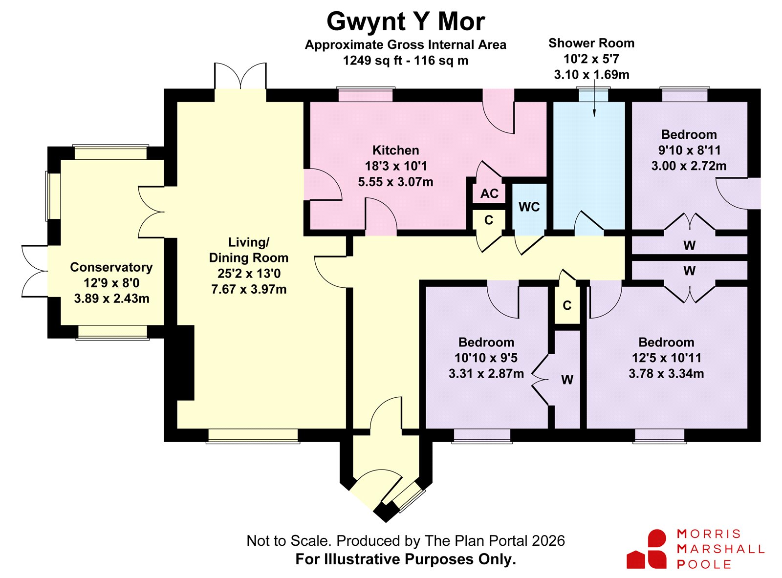 Corbett Avenue, Gwynedd floorplan