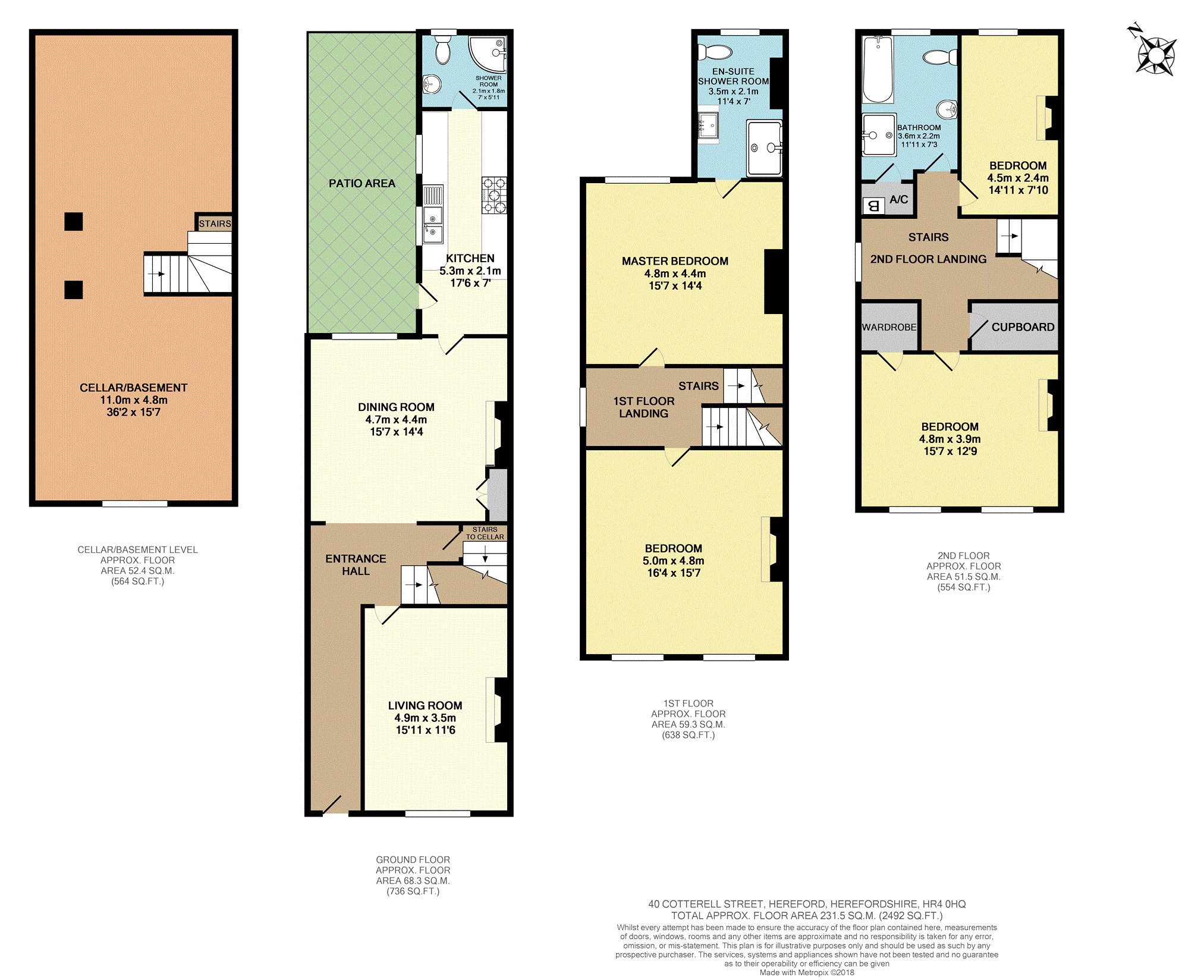 4 Bedrooms Semi-detached house for sale in Cotterell Street, Hereford HR4