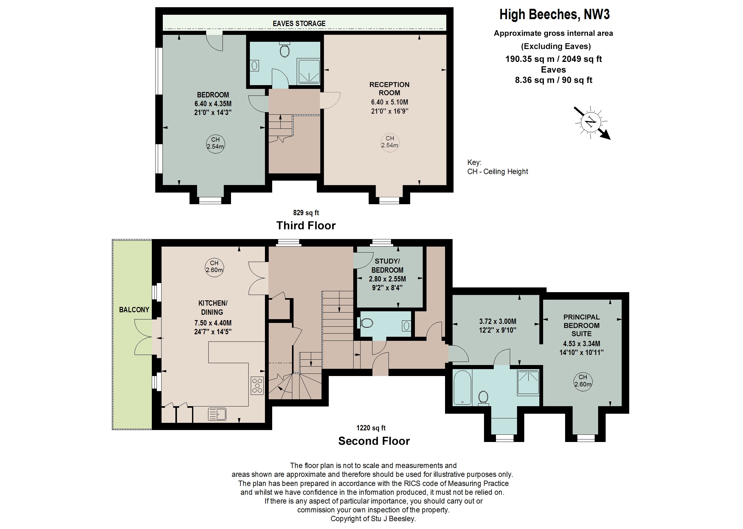 6,, High Beeches, Hampstead floorplan