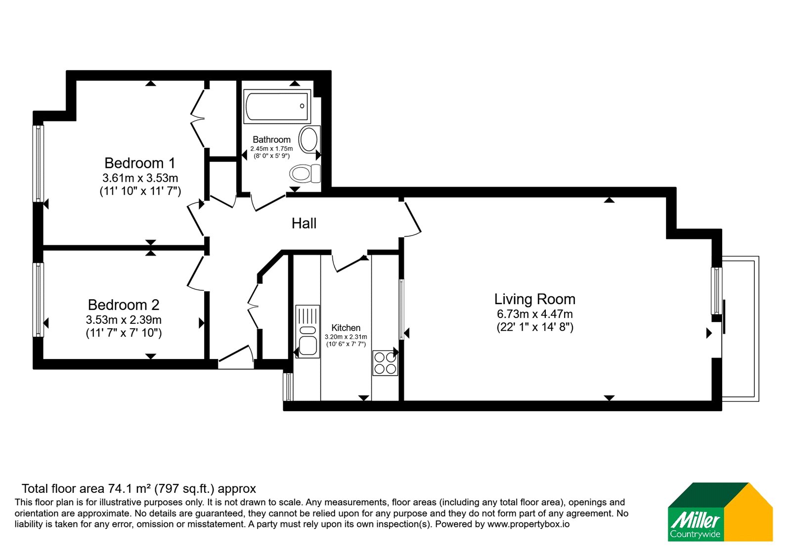 14 Penrose Court,, Chyandour Cliff, Cornwall floorplan