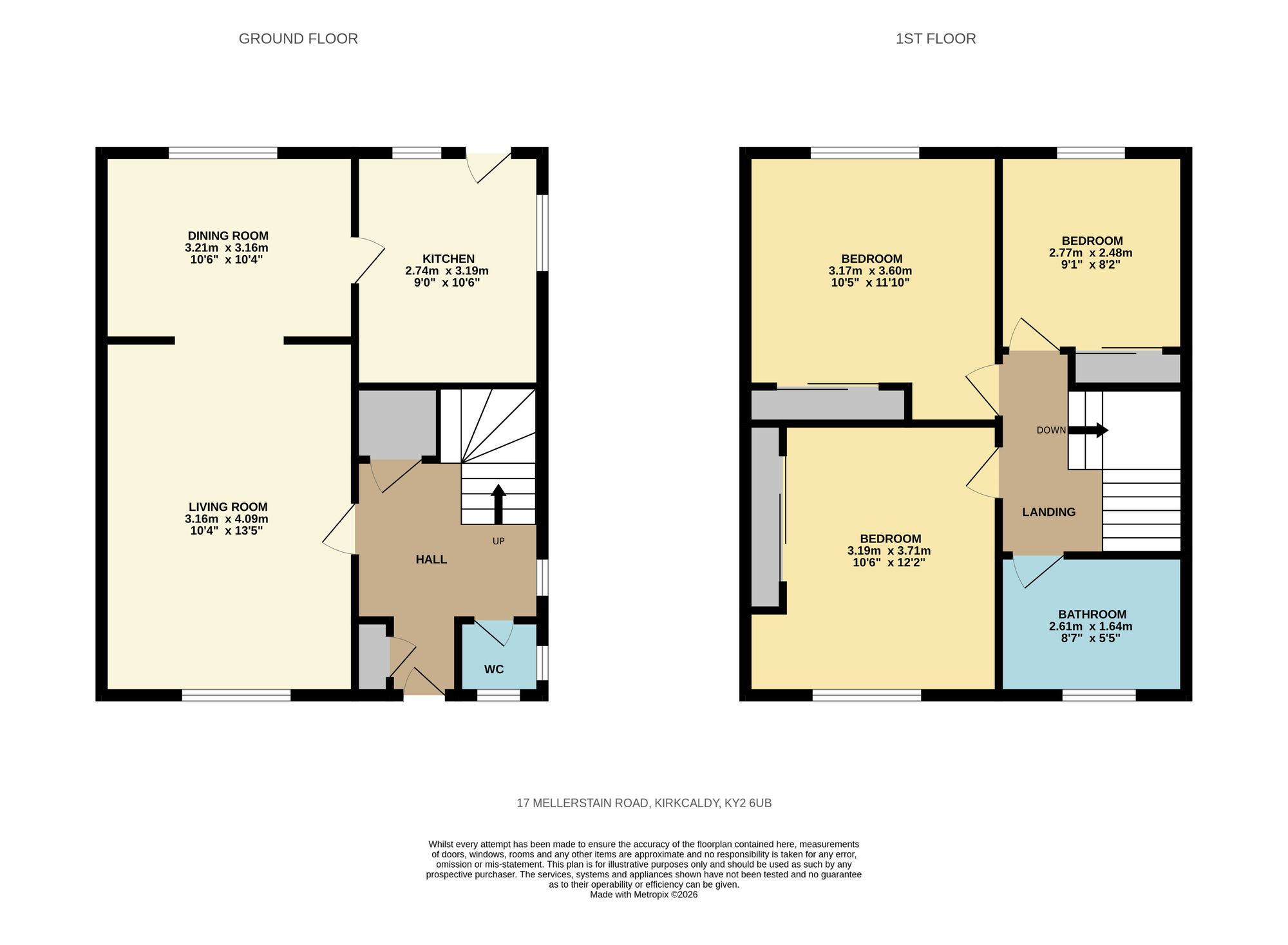 17 Mellerstain Road, Kirkcaldy floorplan