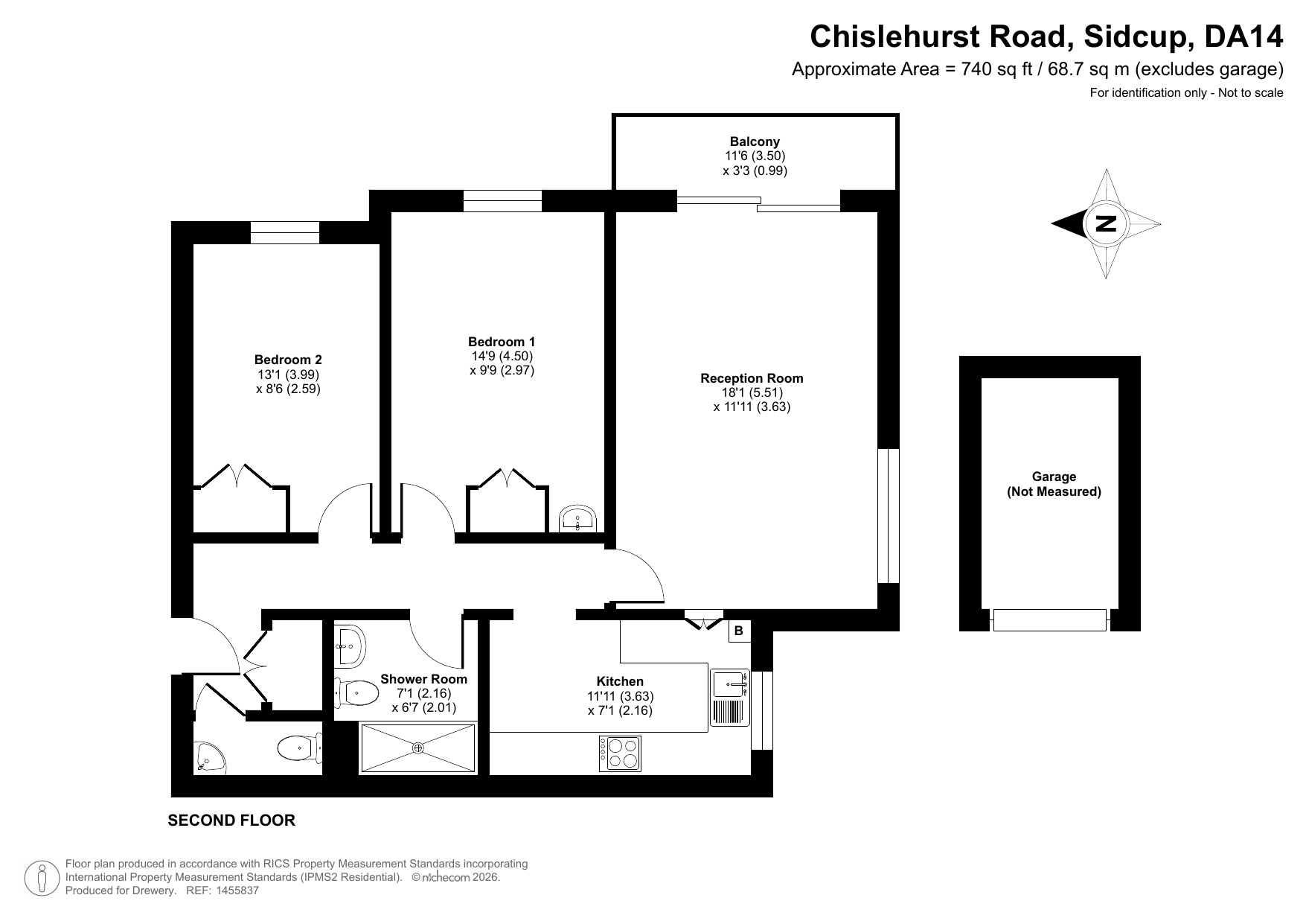 7 The Chilterns, Chislehurst Road, Sidcup floorplan
