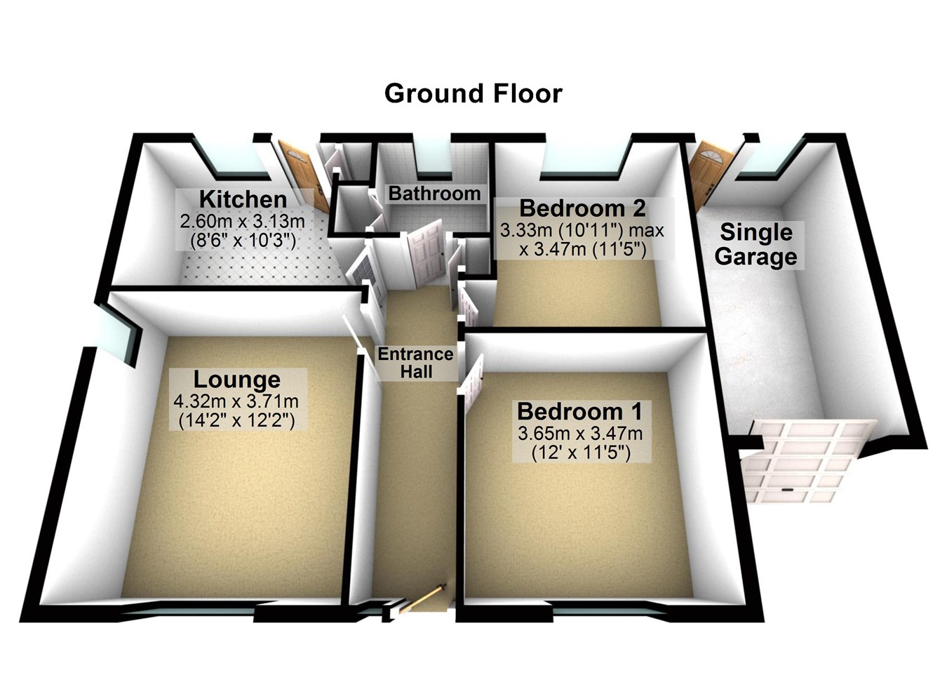 2 Bedrooms Detached bungalow for sale in Greenway, Honley, Holmfirth HD9