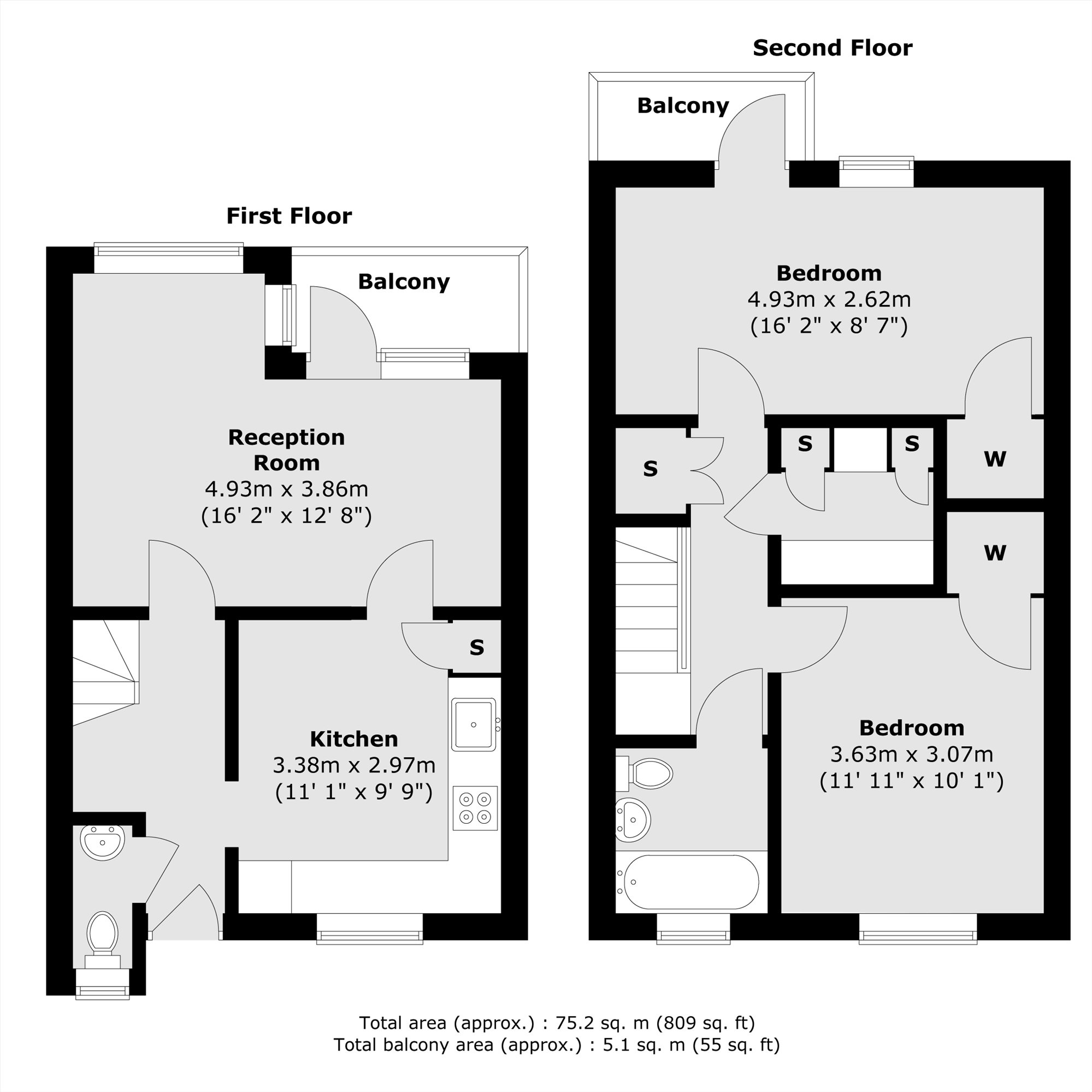 Flat 25, Wimborne House, Harewood Avenue, London floorplan