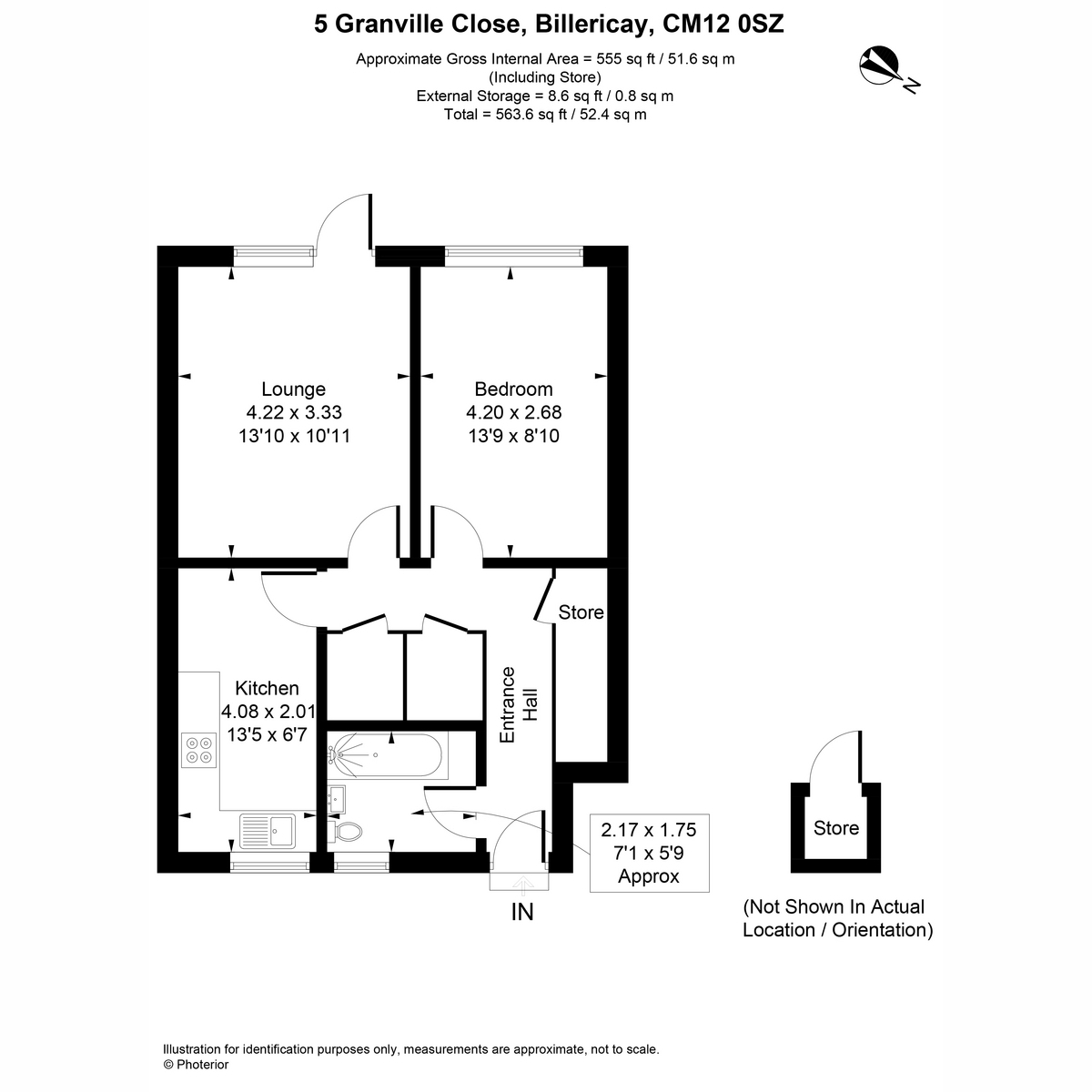 5, Granville Close, Billericay floorplan